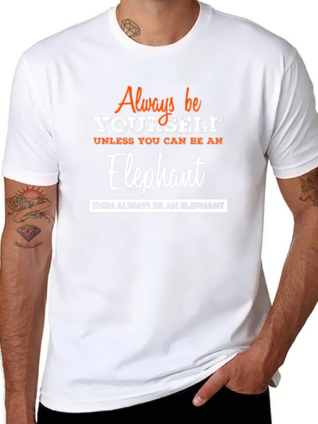 Always Be Yourself Elephant Graphic Tee