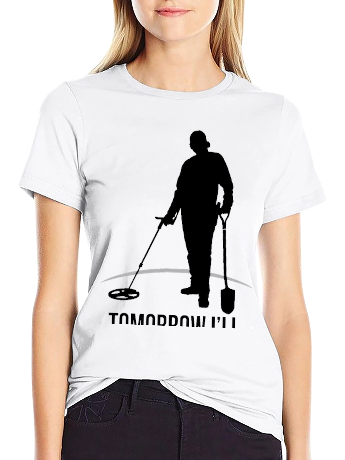 Tomorrow Ill Be Detecting Black T-Shirt
