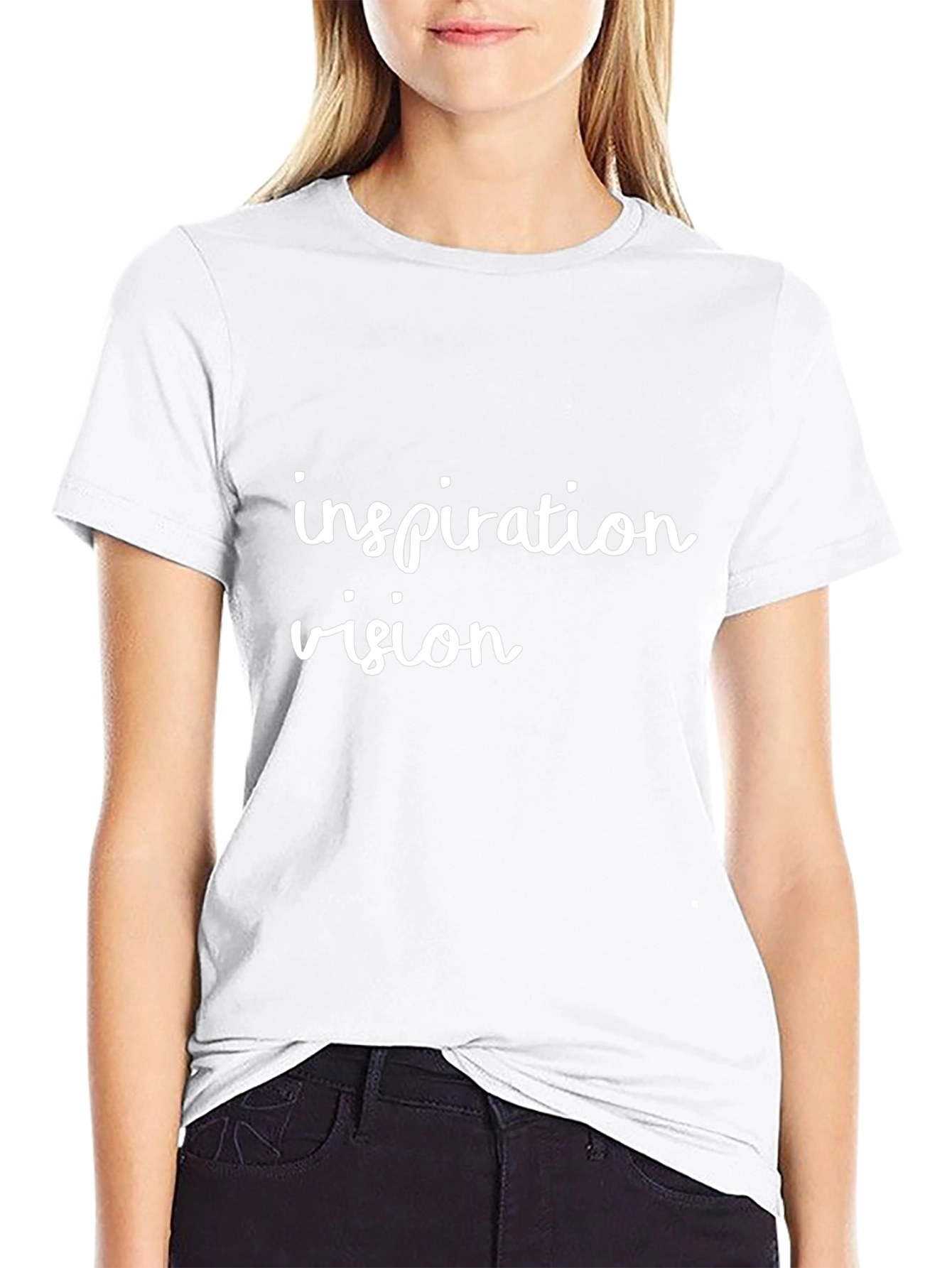 Inspiration Vision Black Graphic Tee Shirt
