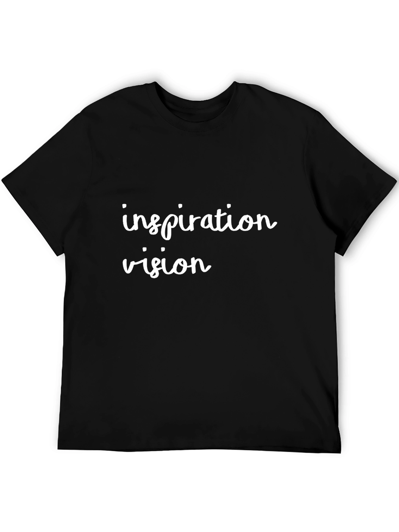 Inspiration Vision Black Graphic Tee Shirt