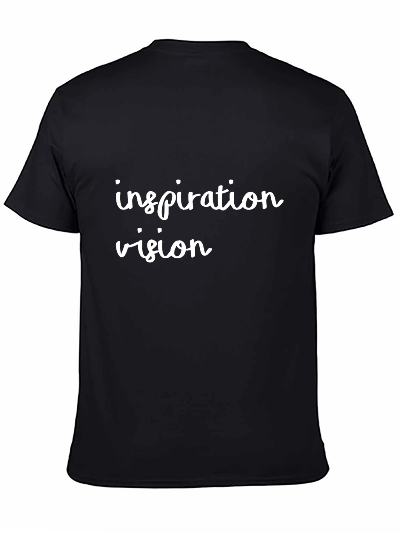 Inspiration Vision Black Graphic Tee Shirt