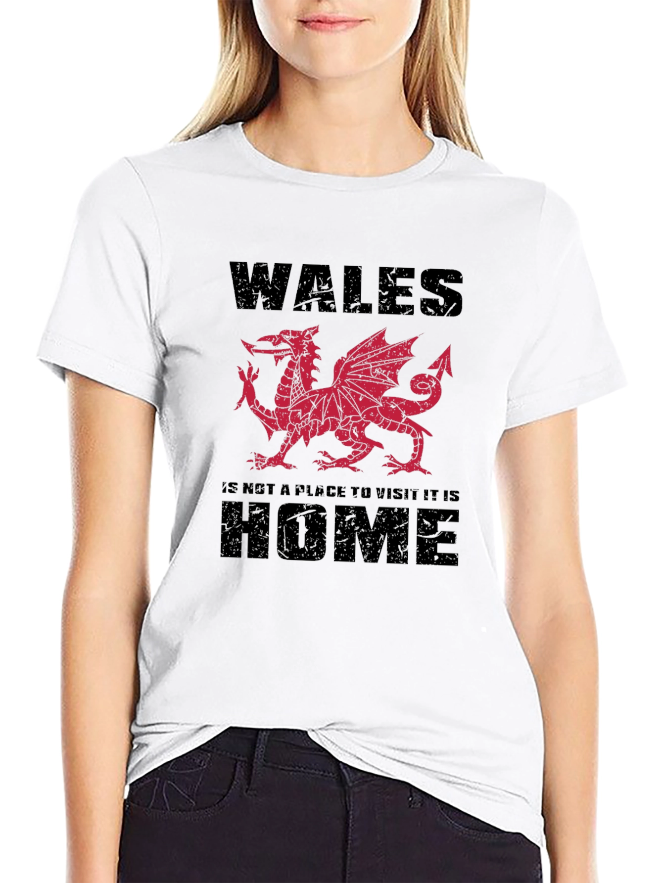 Welsh Dragon T-Shirt: Wales is Home