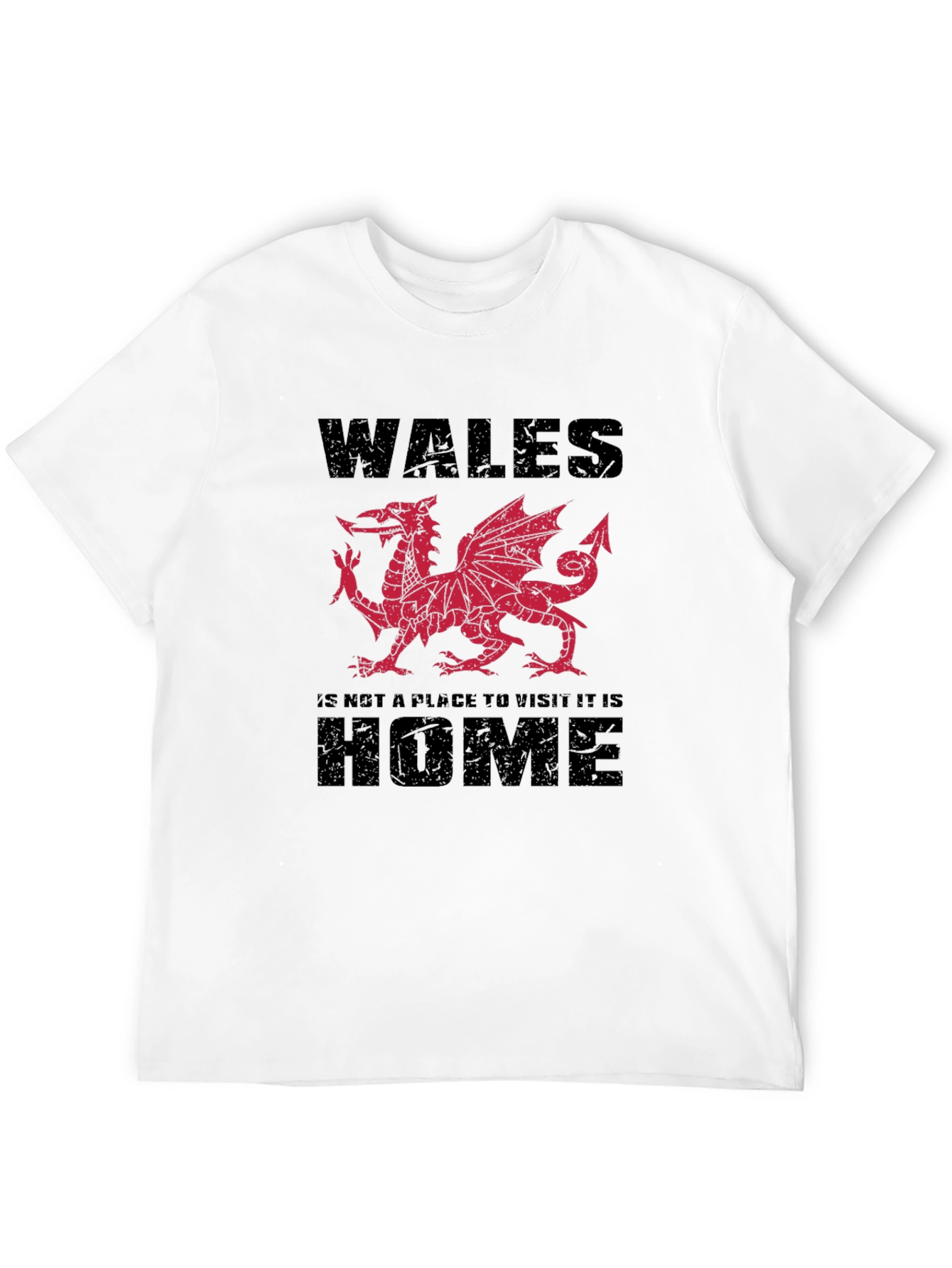 Welsh Dragon T-Shirt: Wales is Home