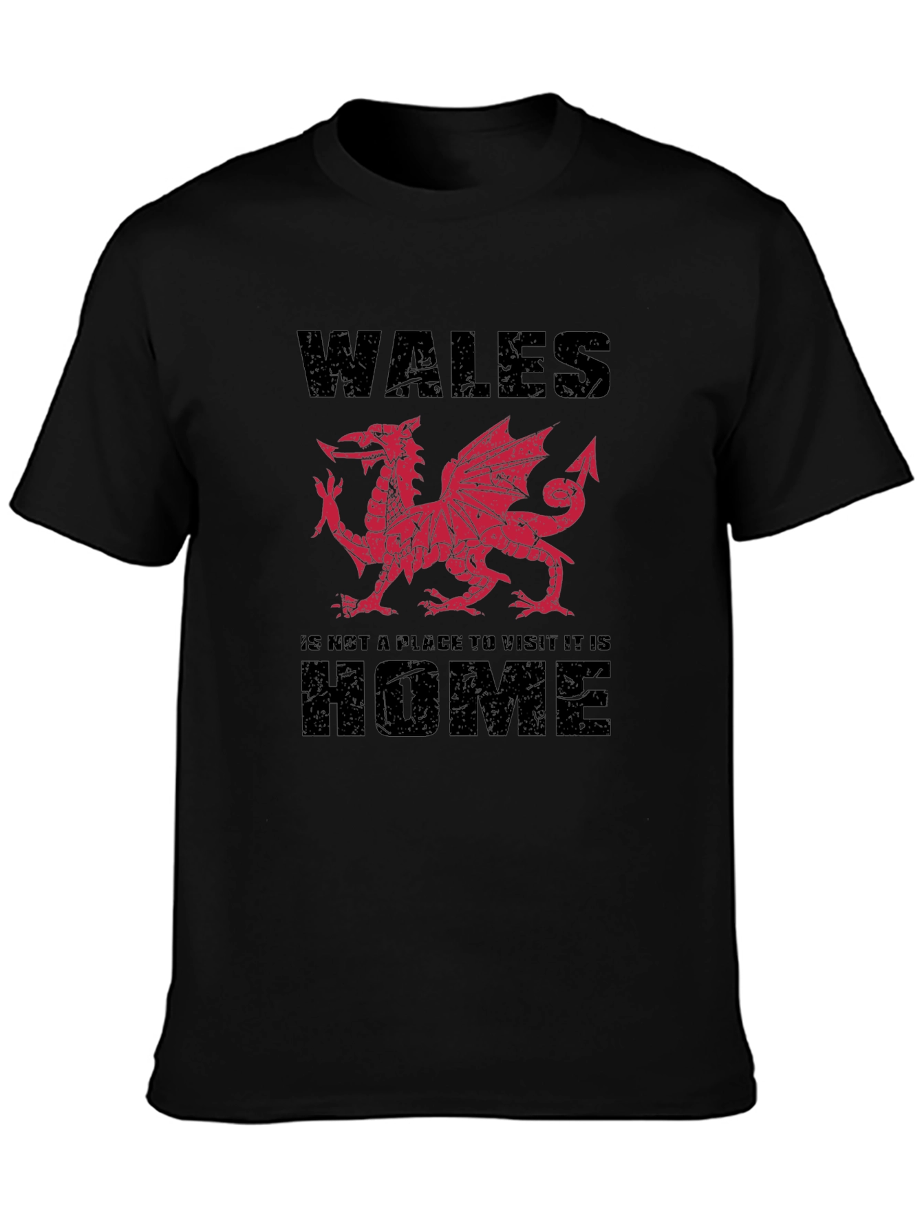 Welsh Dragon T-Shirt: Wales is Home