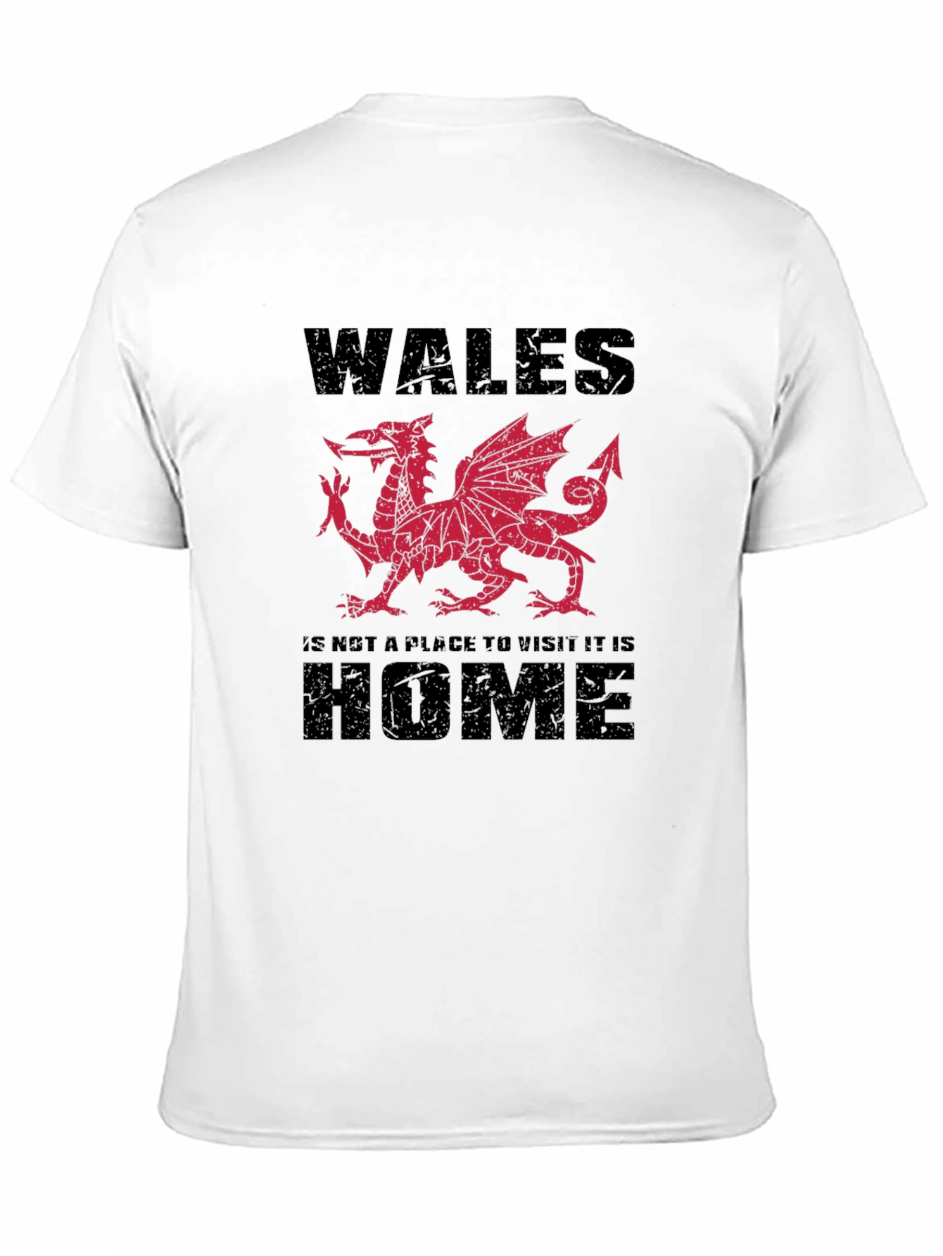 Welsh Dragon T-Shirt: Wales is Home