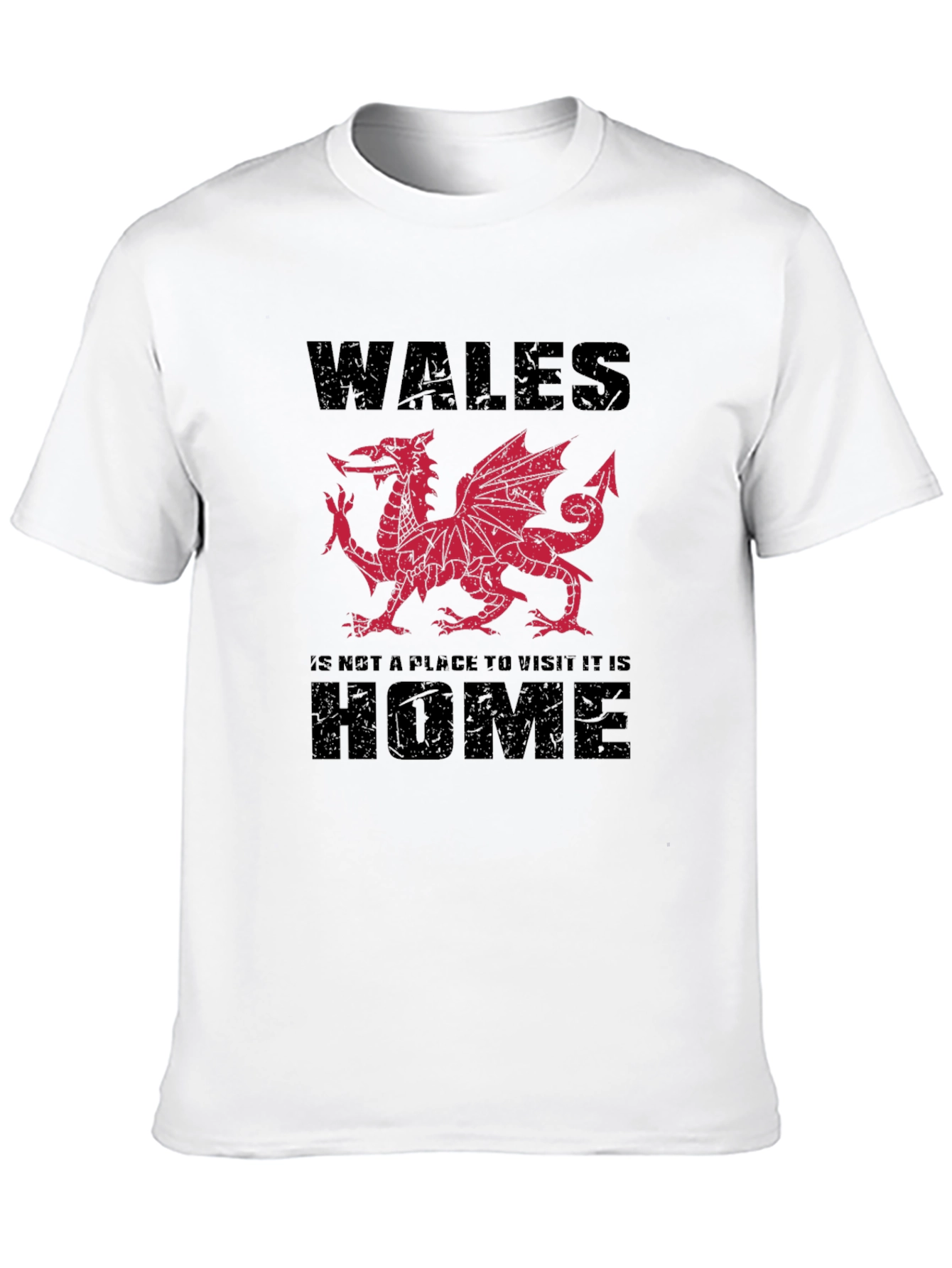 Welsh Dragon T-Shirt: Wales is Home