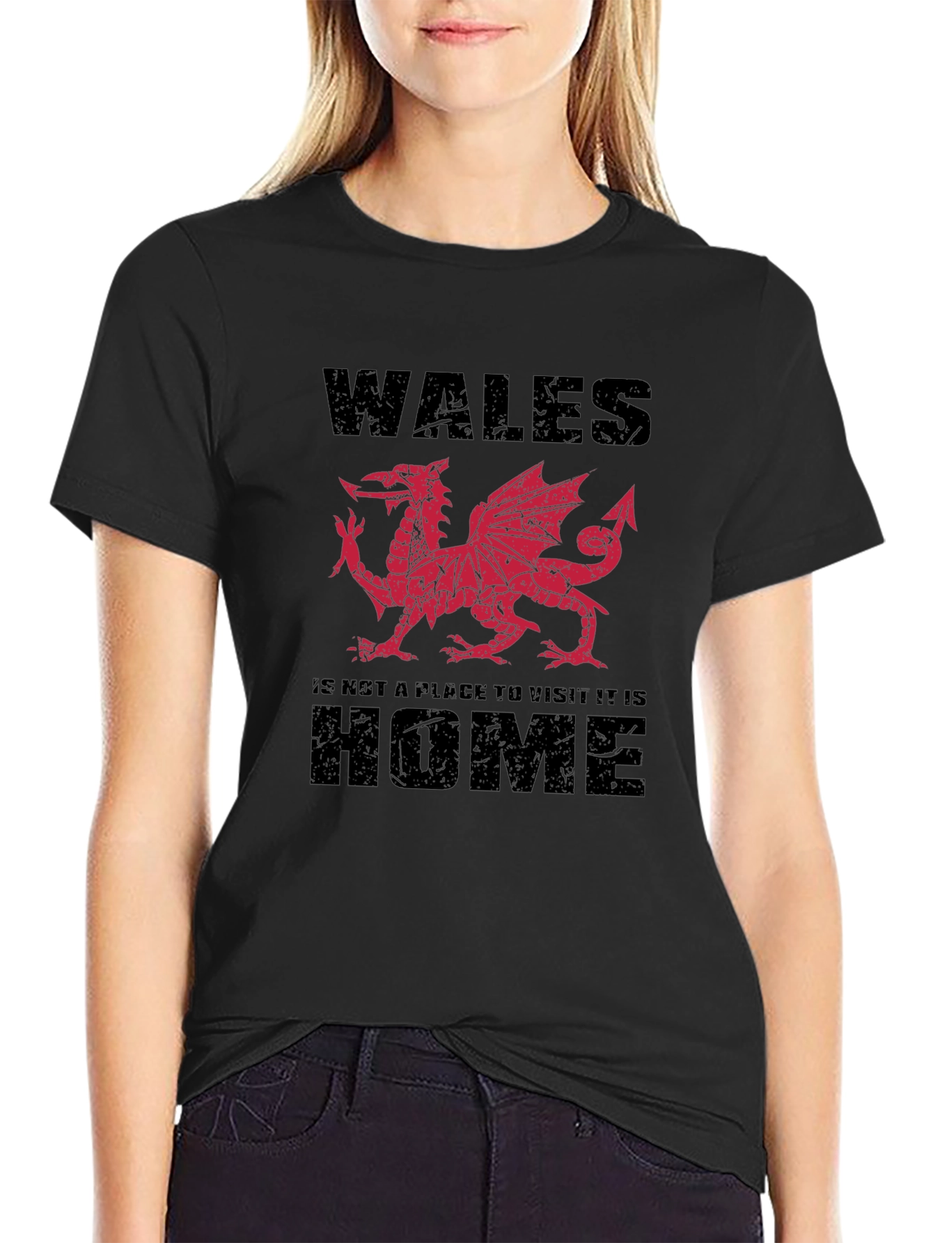 Welsh Dragon T-Shirt: Wales is Home