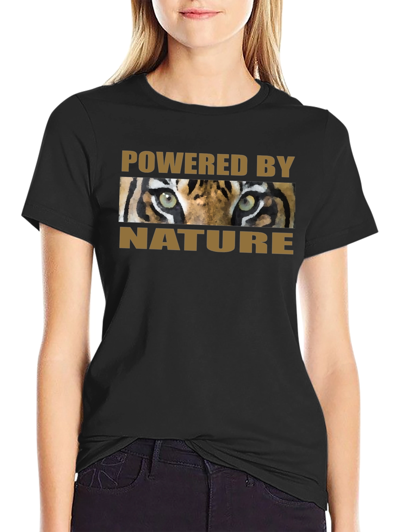 Powered by Nature Tiger Eyes Graphic T-Shirt