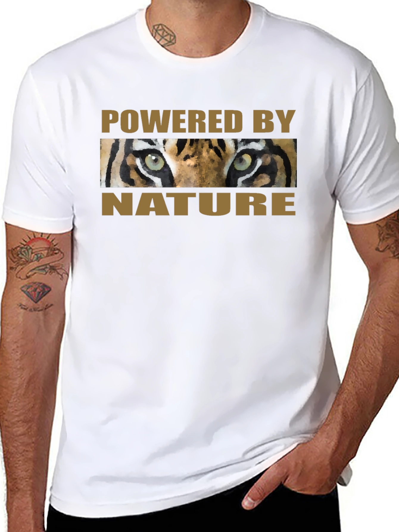 Powered by Nature Tiger Eyes Graphic T-Shirt