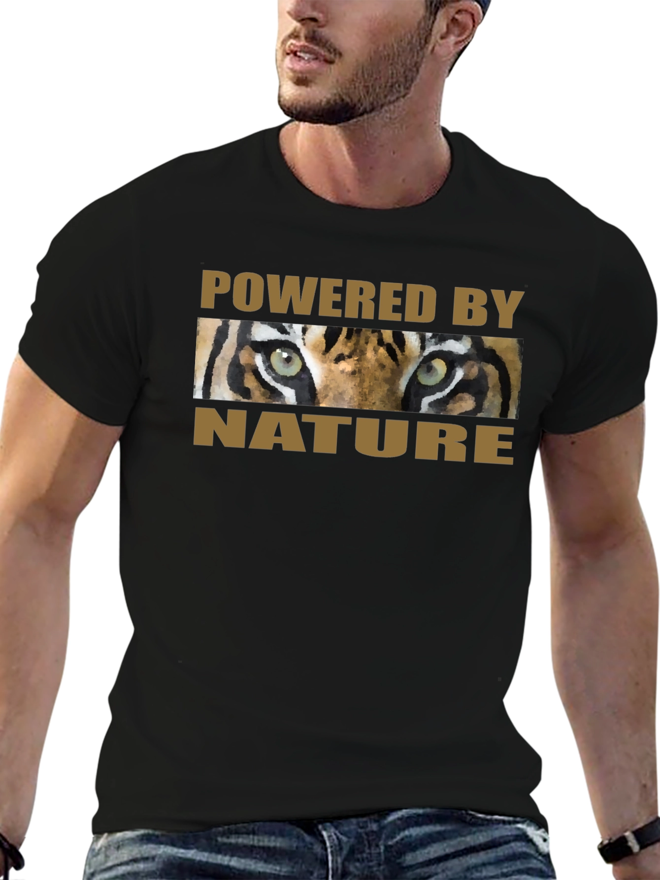 Powered by Nature Tiger Eyes Graphic T-Shirt