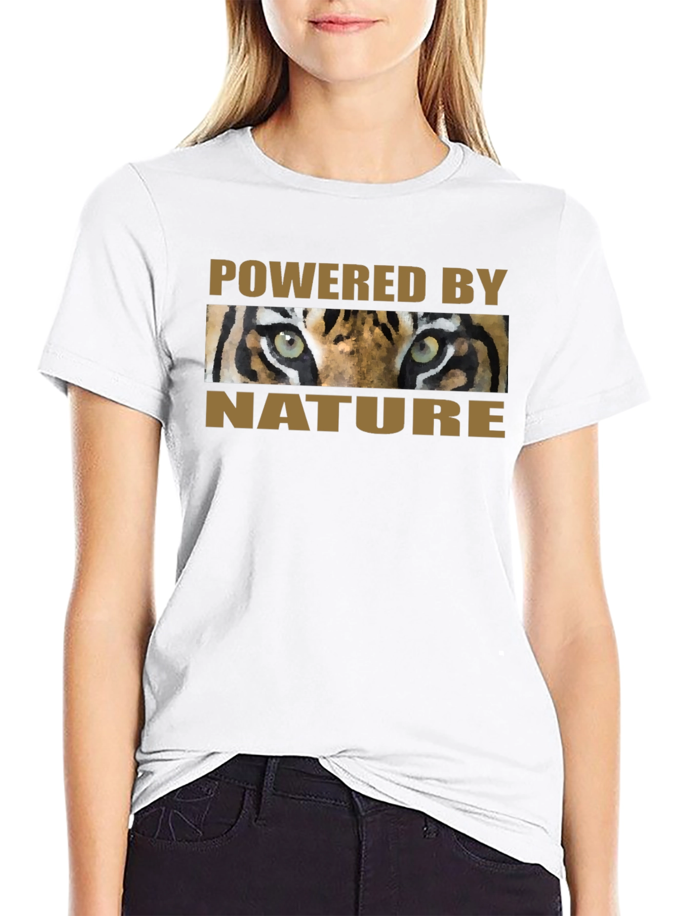 Powered by Nature Tiger Eyes Graphic T-Shirt