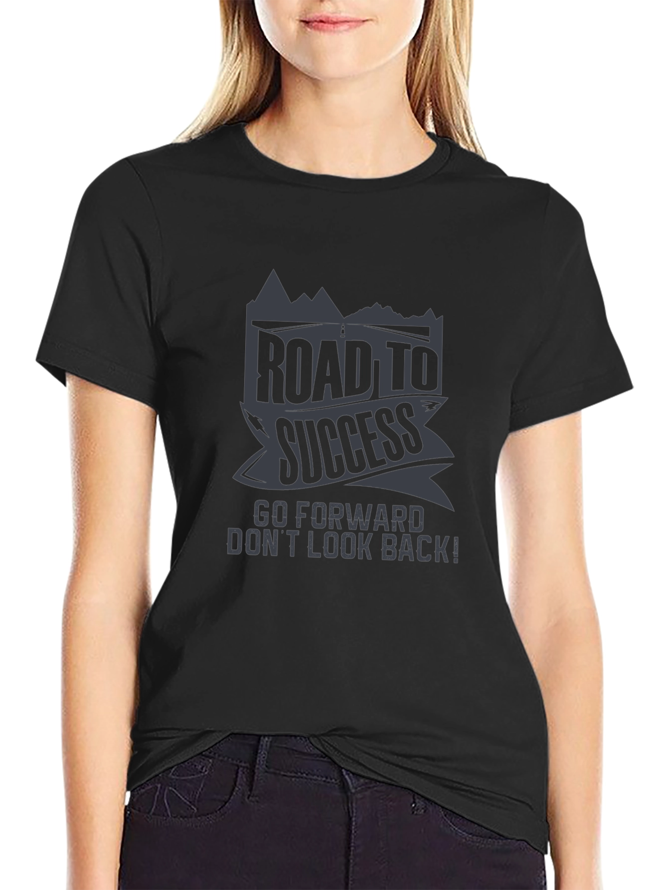 Road to Success Graphic Tee - Motivational T-Shirt