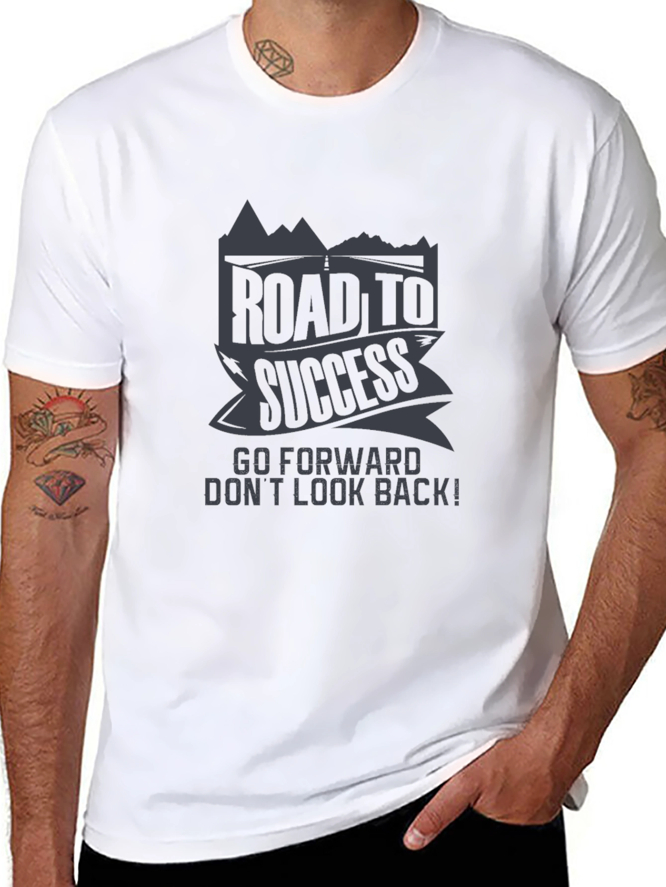 Road to Success Graphic Tee - Motivational T-Shirt
