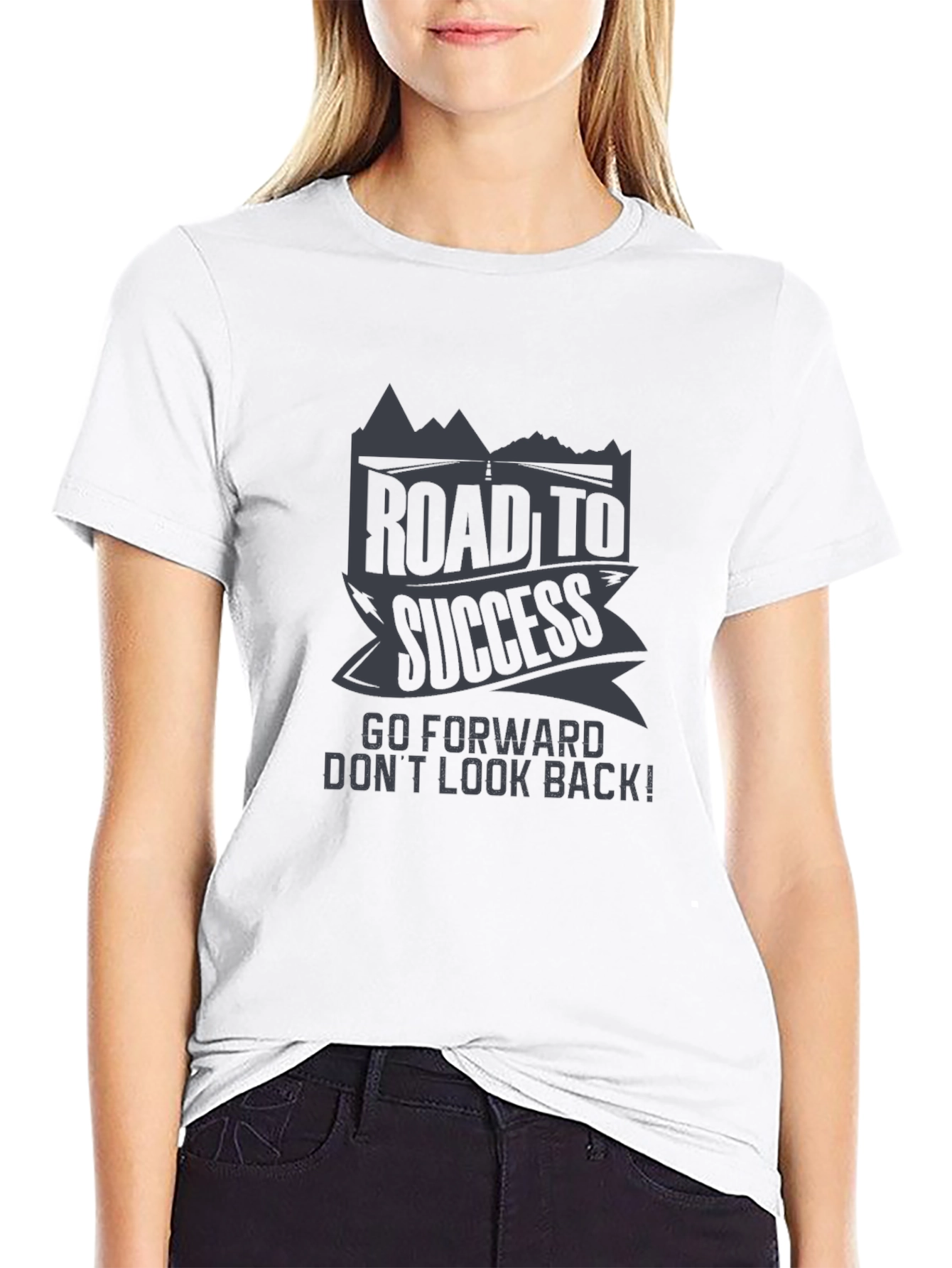 Road to Success Graphic Tee - Motivational T-Shirt