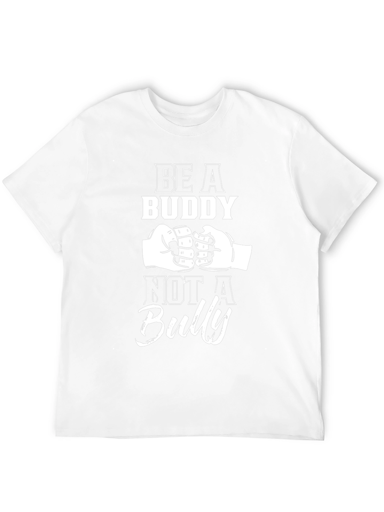 Be A Buddy Not A Bully Black Graphic Tee