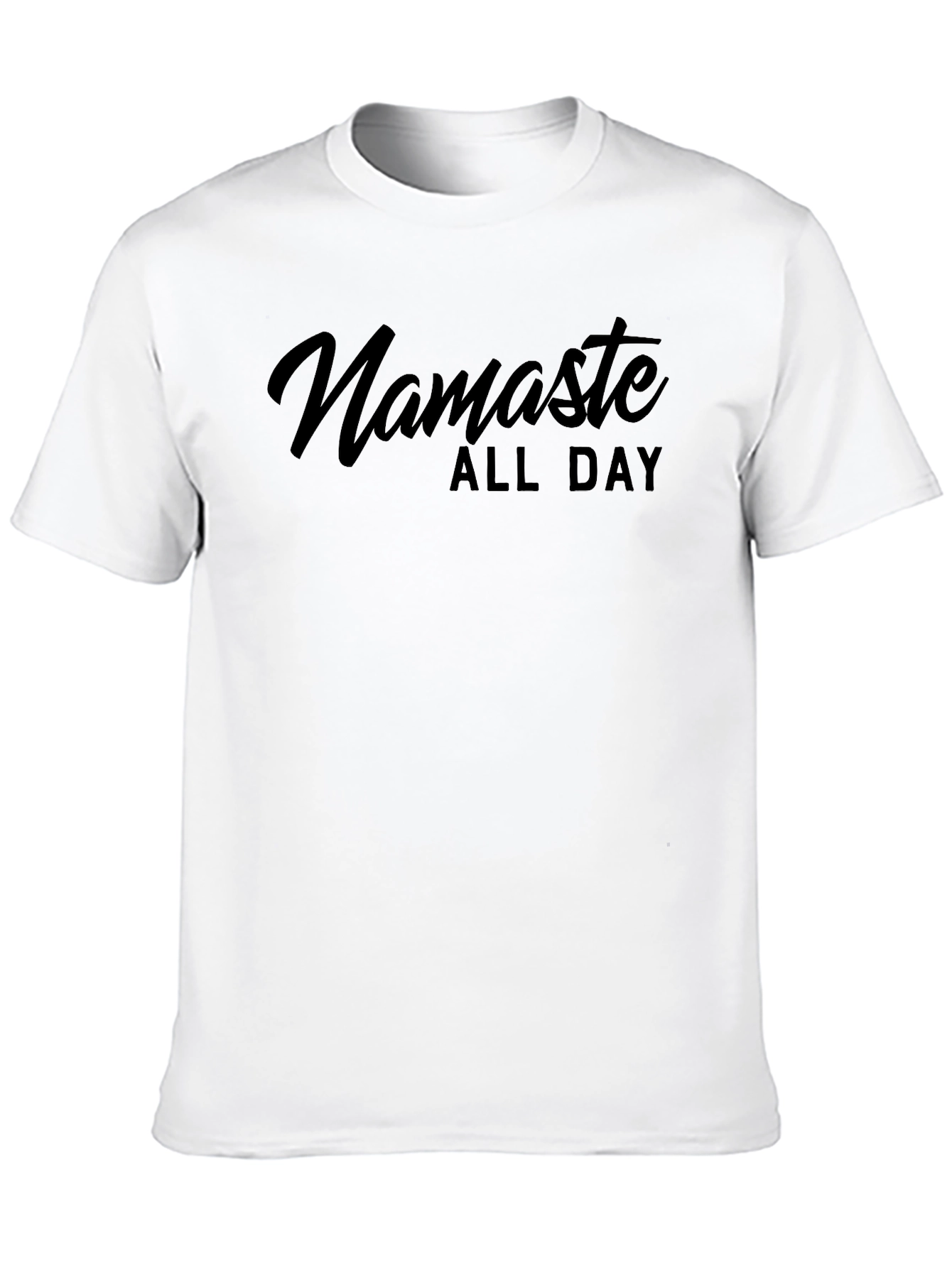 Namaste All Day Graphic Tee - Black Casual T-Shirt