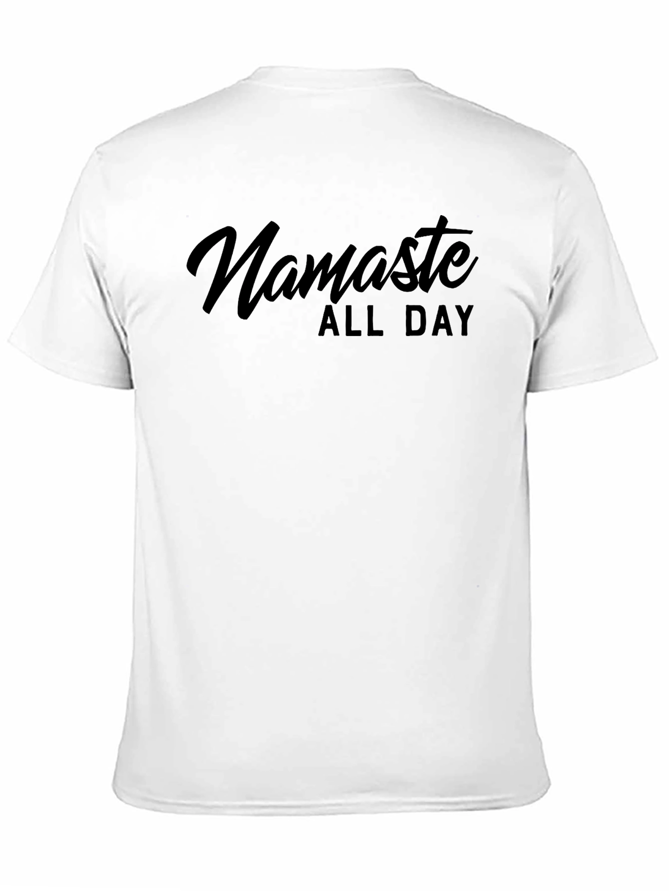 Namaste All Day Graphic Tee - Black Casual T-Shirt