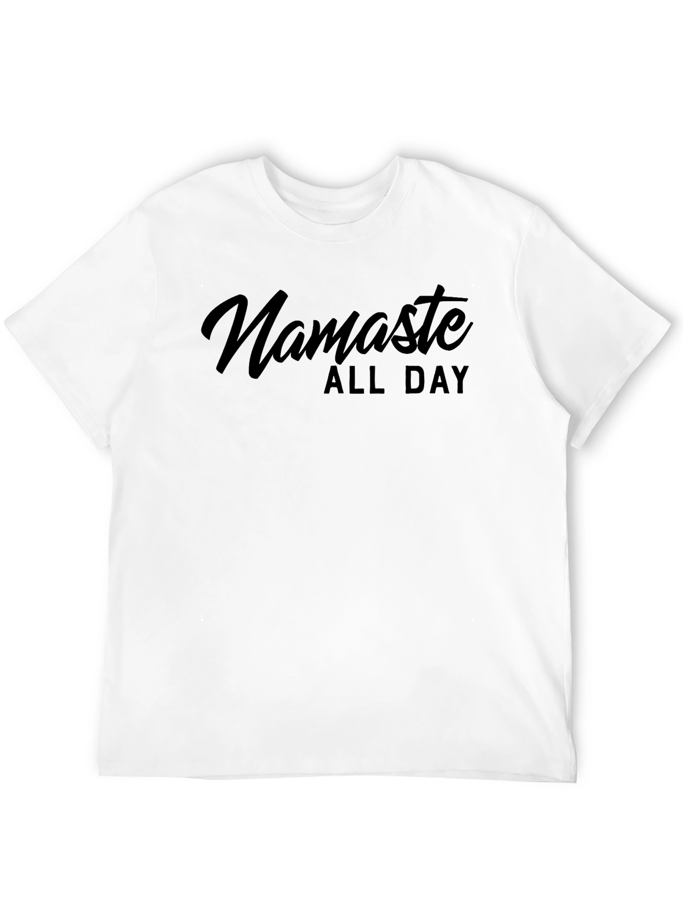 Namaste All Day Graphic Tee - Black Casual T-Shirt