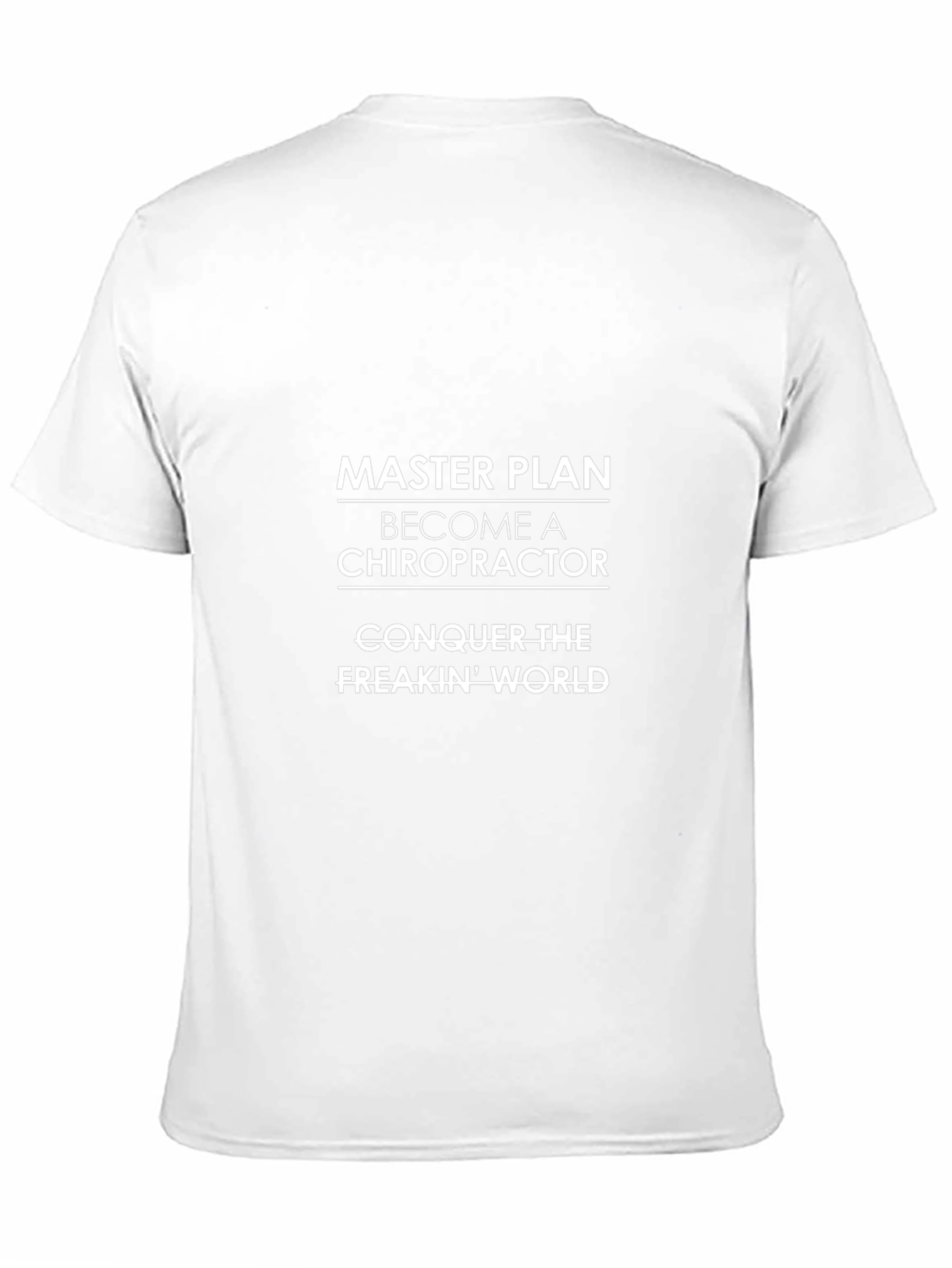 Chiropractor Master Plan Black T-Shirt