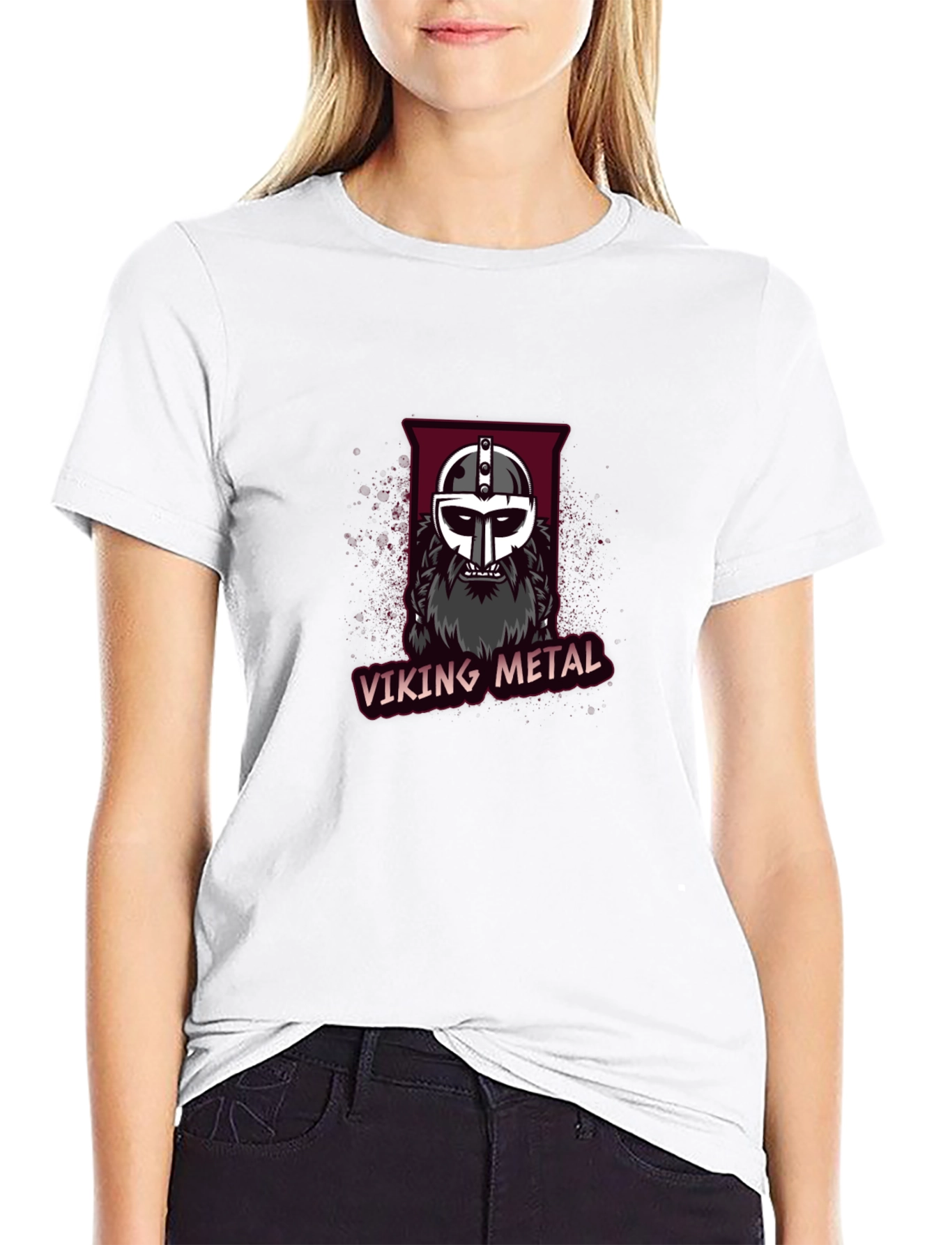 Viking Metal Graphic Tee - Black Cotton T-Shirt