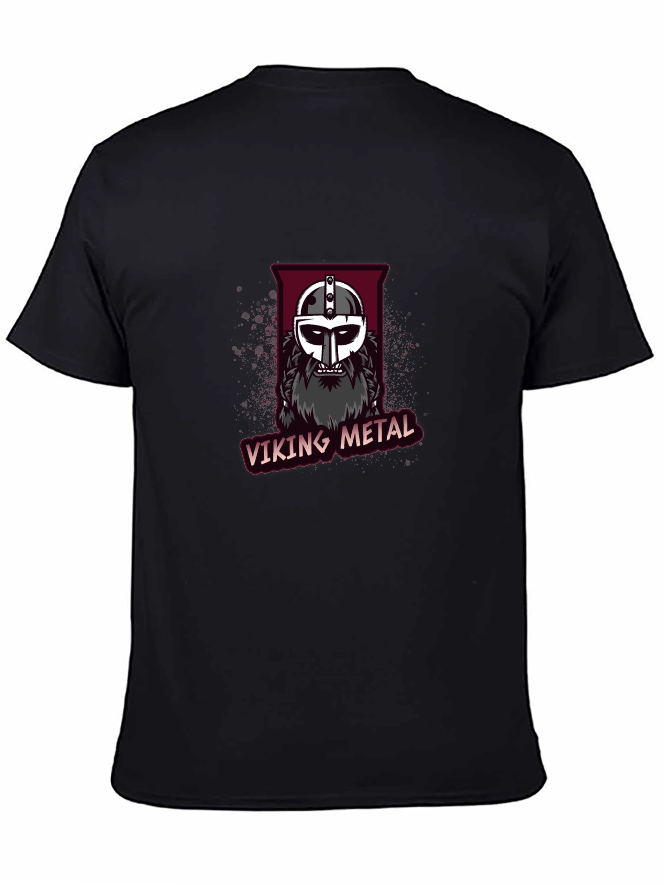 Viking Metal Graphic Tee - Black Cotton T-Shirt