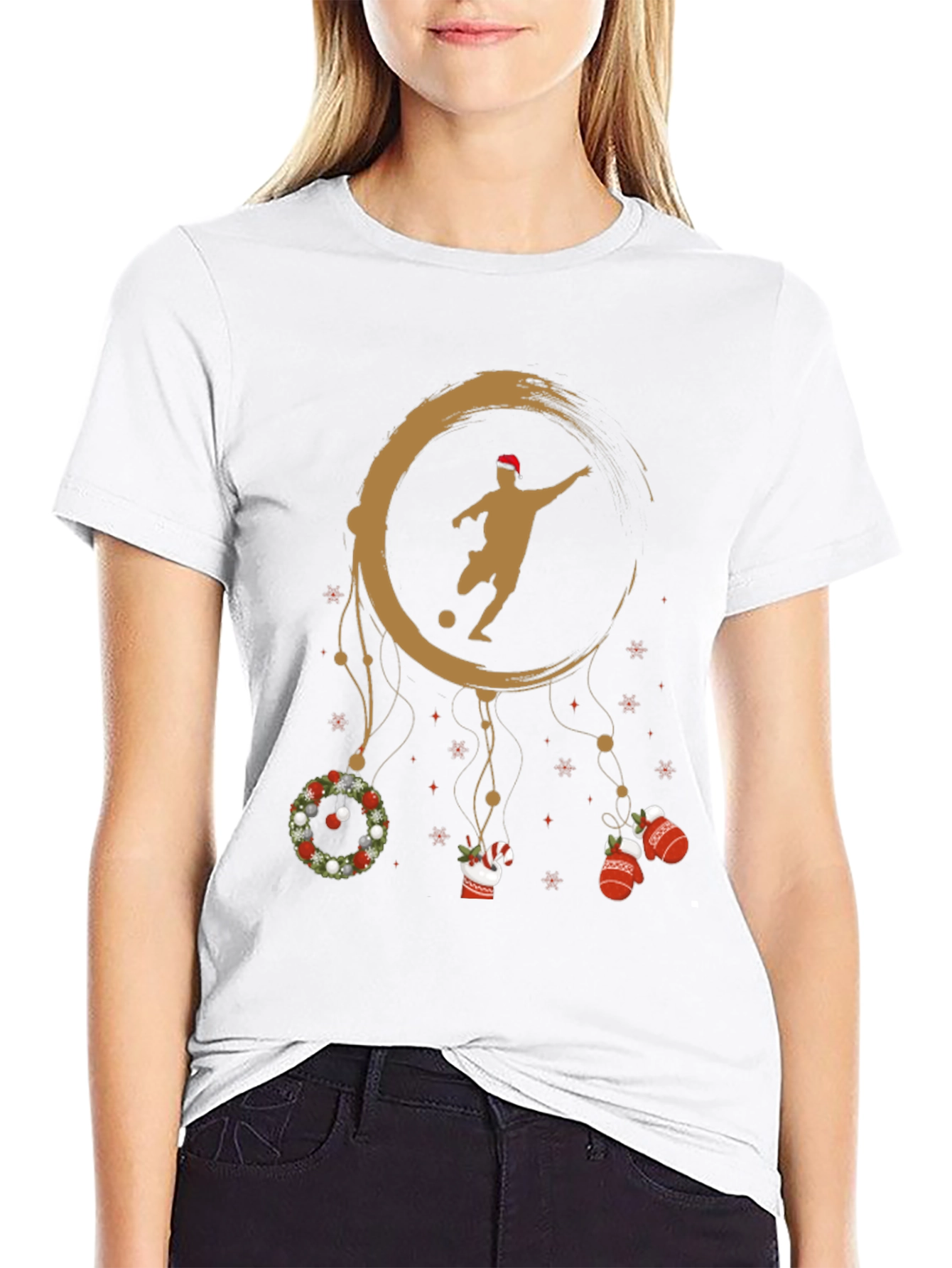 Festive Soccer Dream Catcher T-Shirt