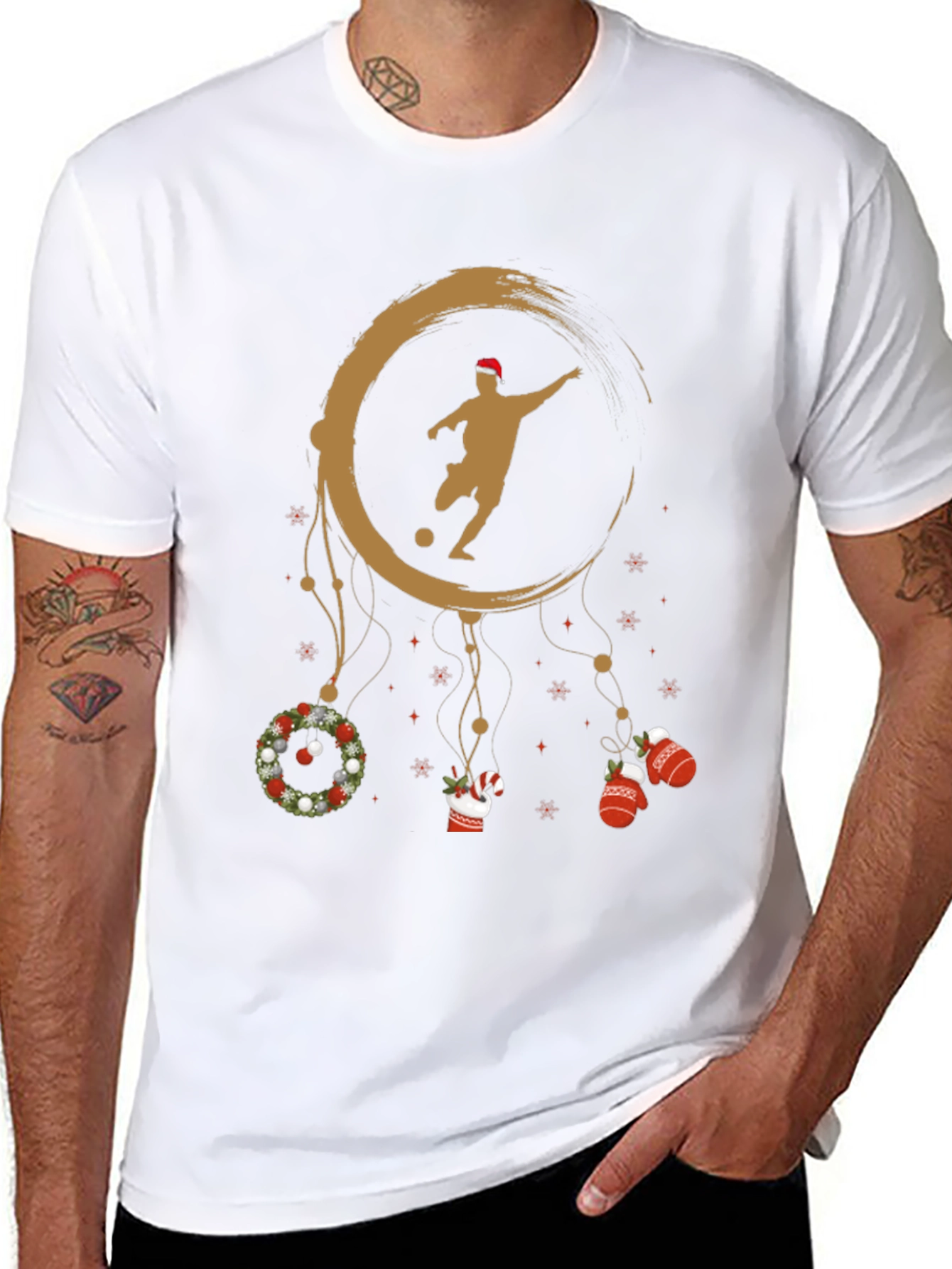 Festive Soccer Dream Catcher T-Shirt