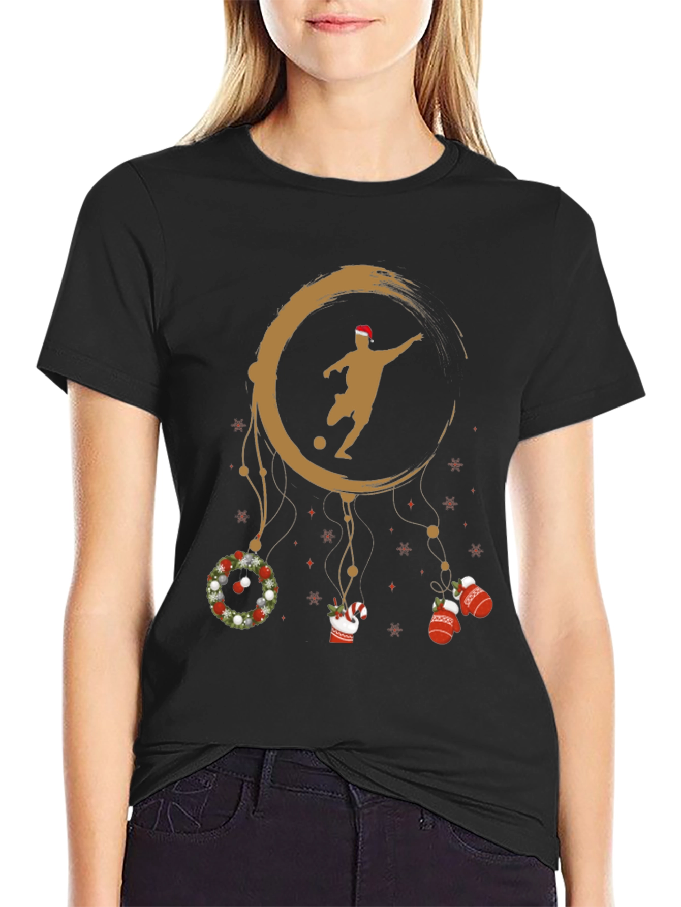 Festive Soccer Dream Catcher T-Shirt
