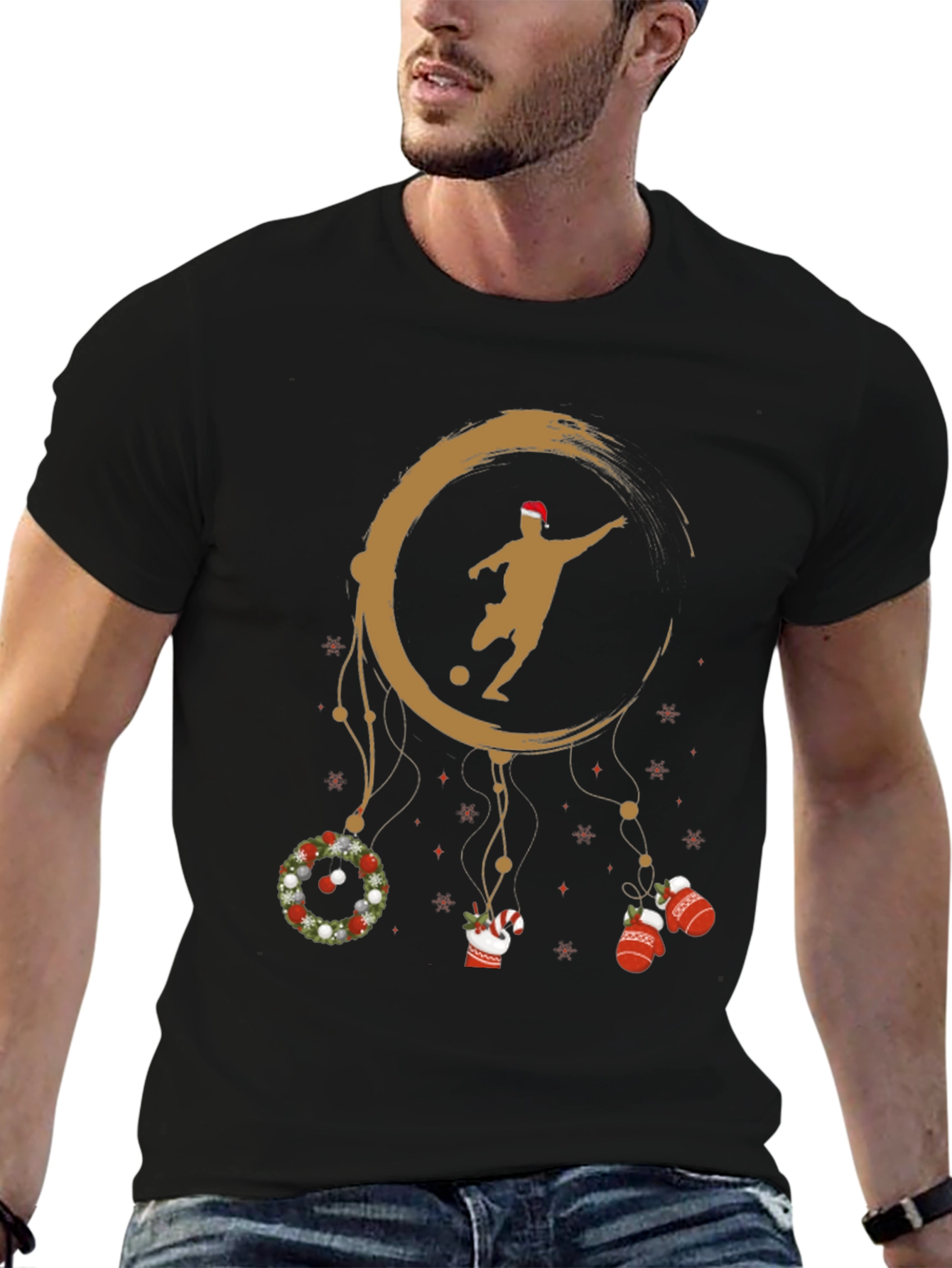 Festive Soccer Dream Catcher T-Shirt
