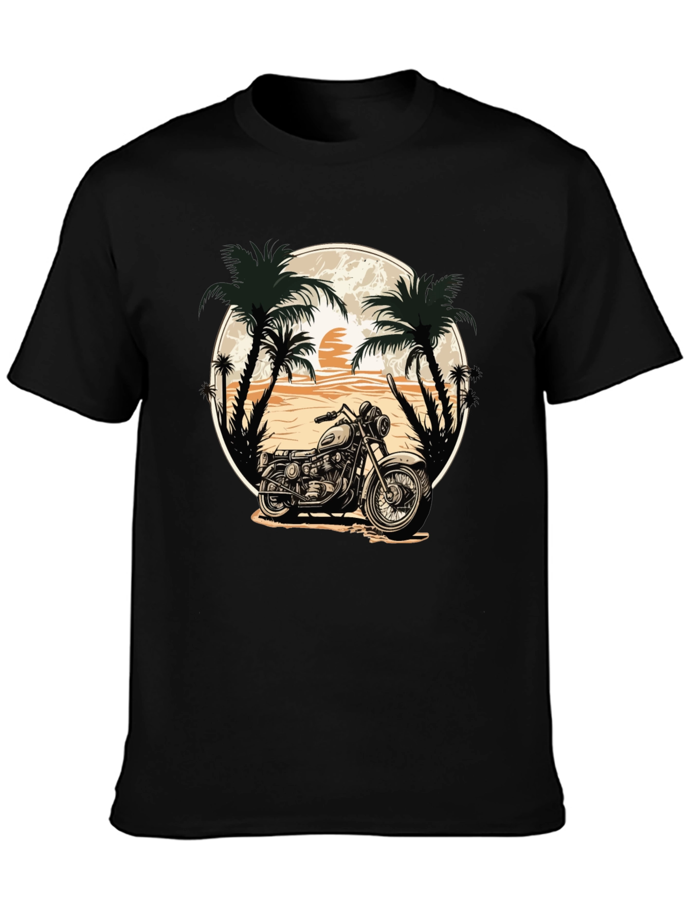 Motorcycle Beach Graphic Tee