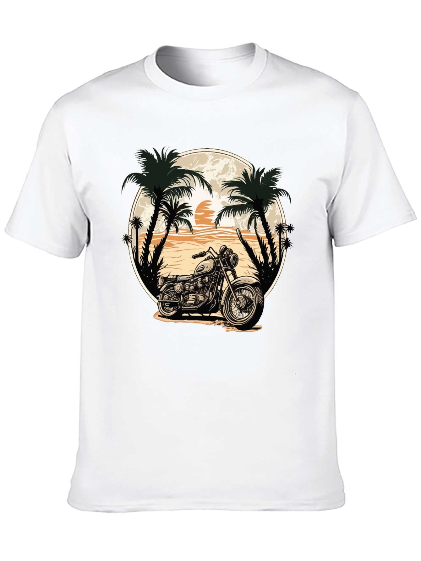 Motorcycle Beach Graphic Tee