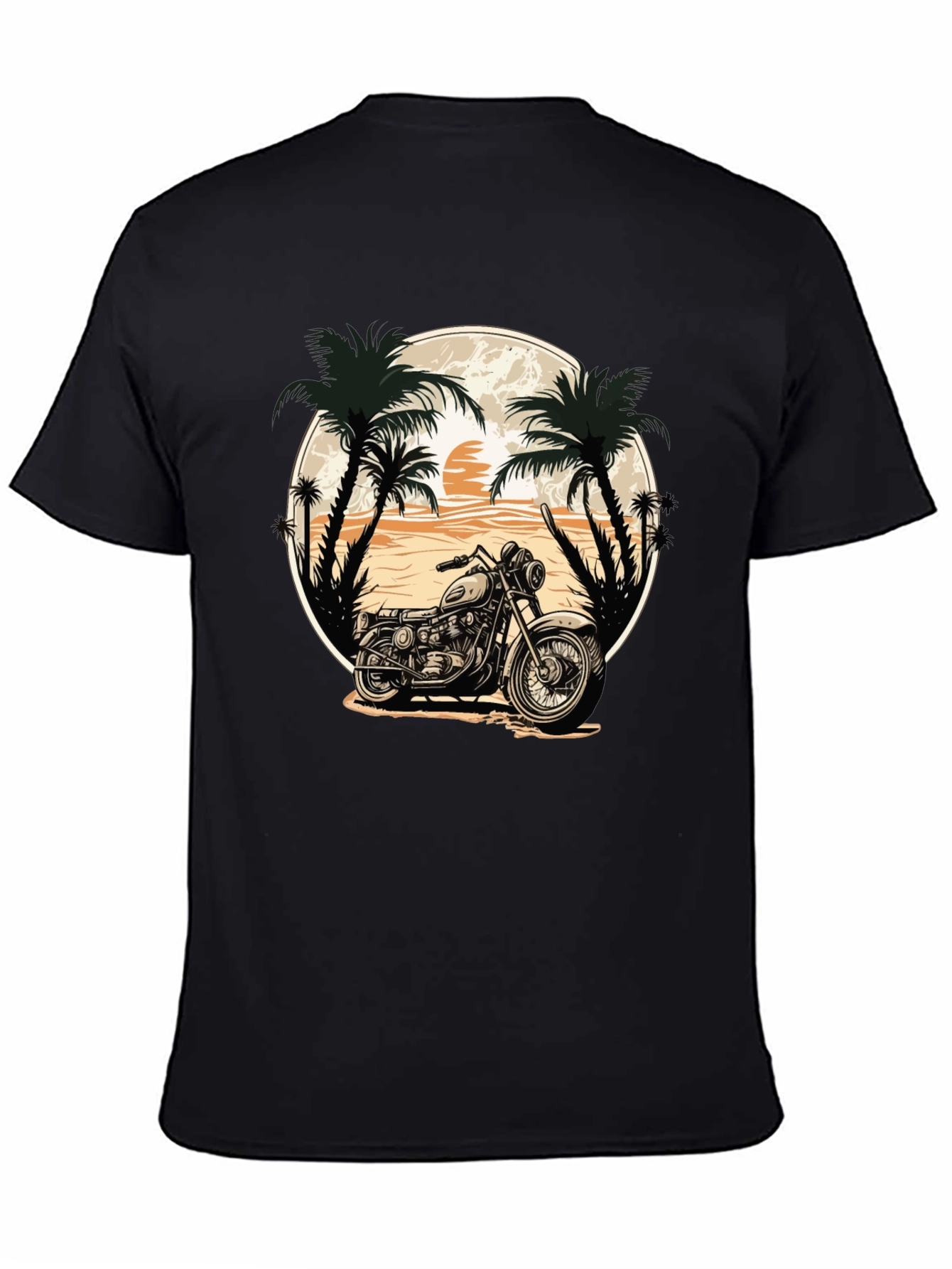 Motorcycle Beach Graphic Tee