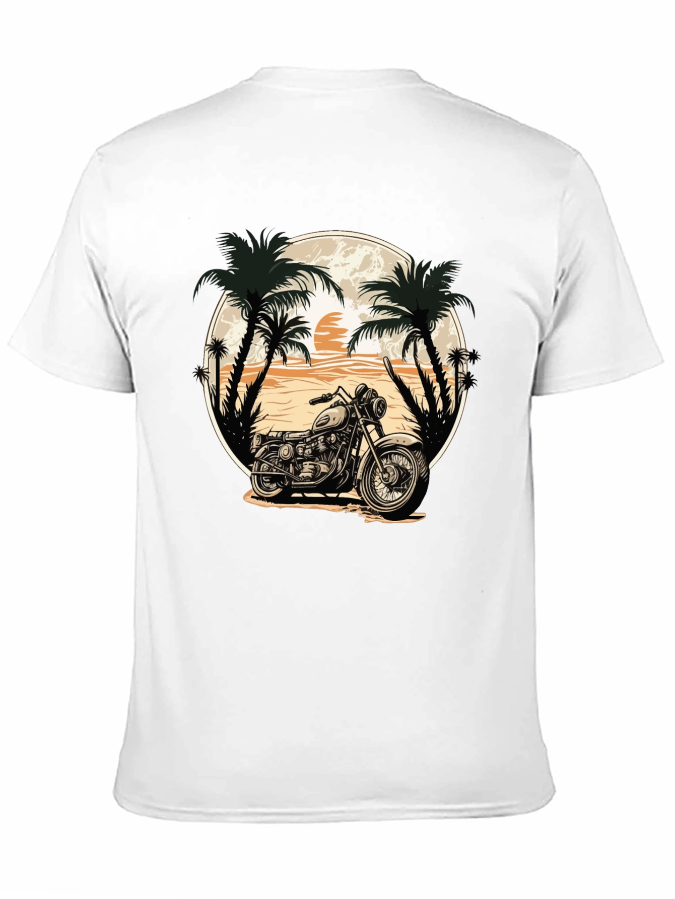 Motorcycle Beach Graphic Tee