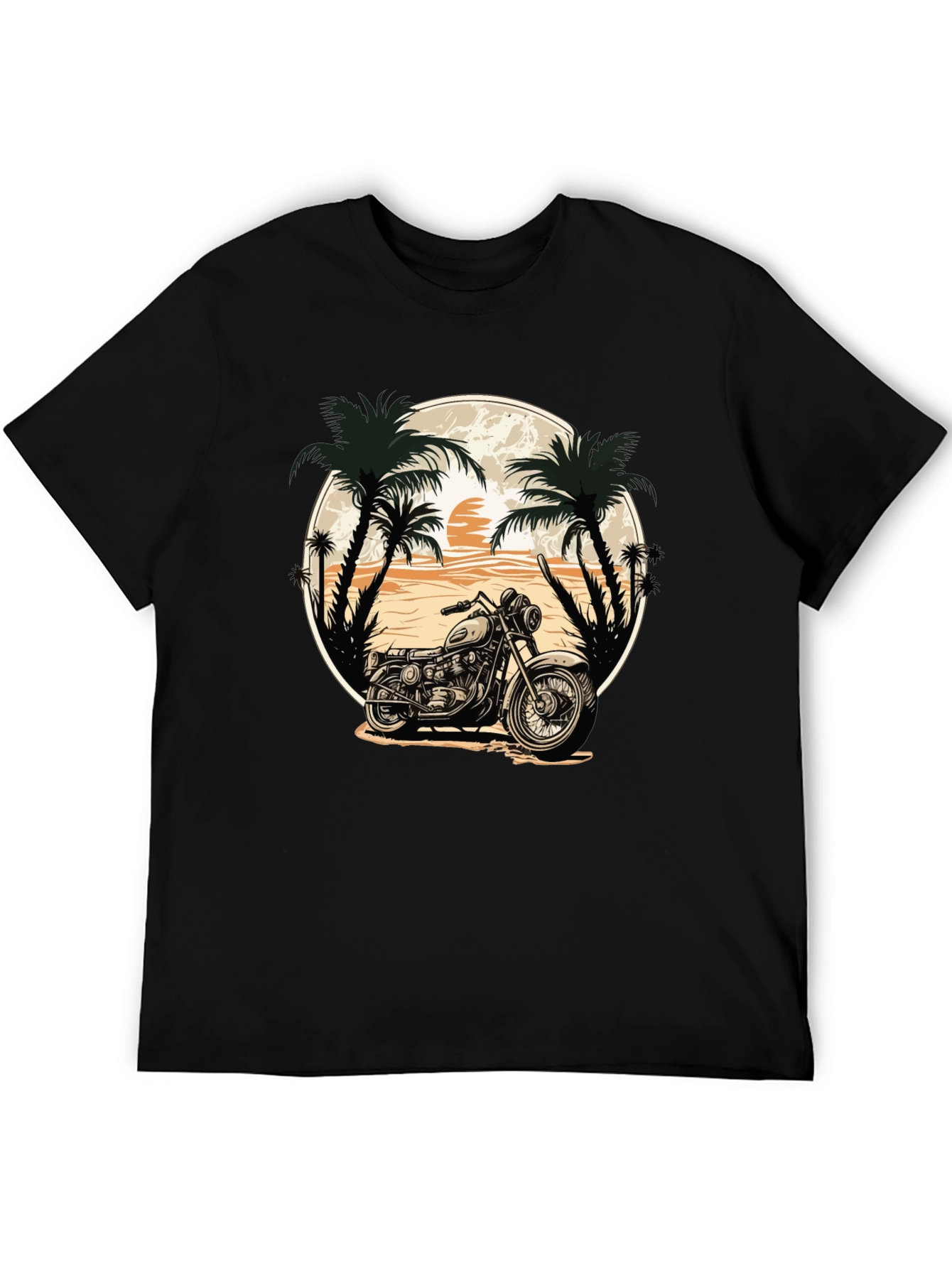 Motorcycle Beach Graphic Tee