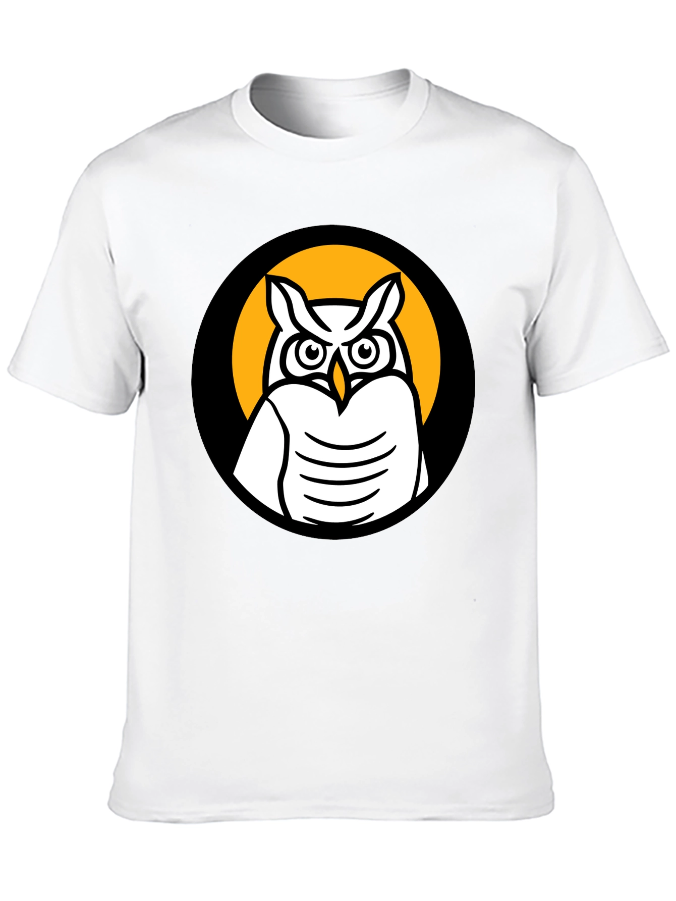 Owl Graphic Black T-Shirt - Menswear