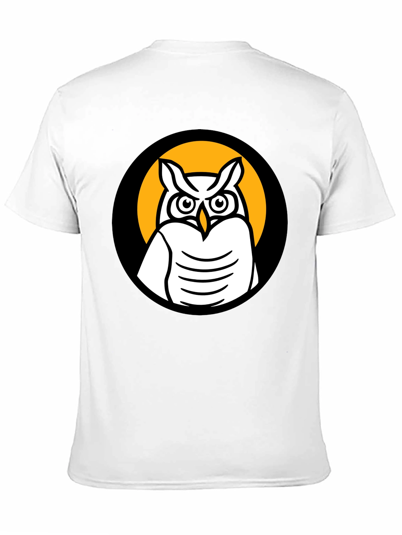 Owl Graphic Black T-Shirt - Menswear