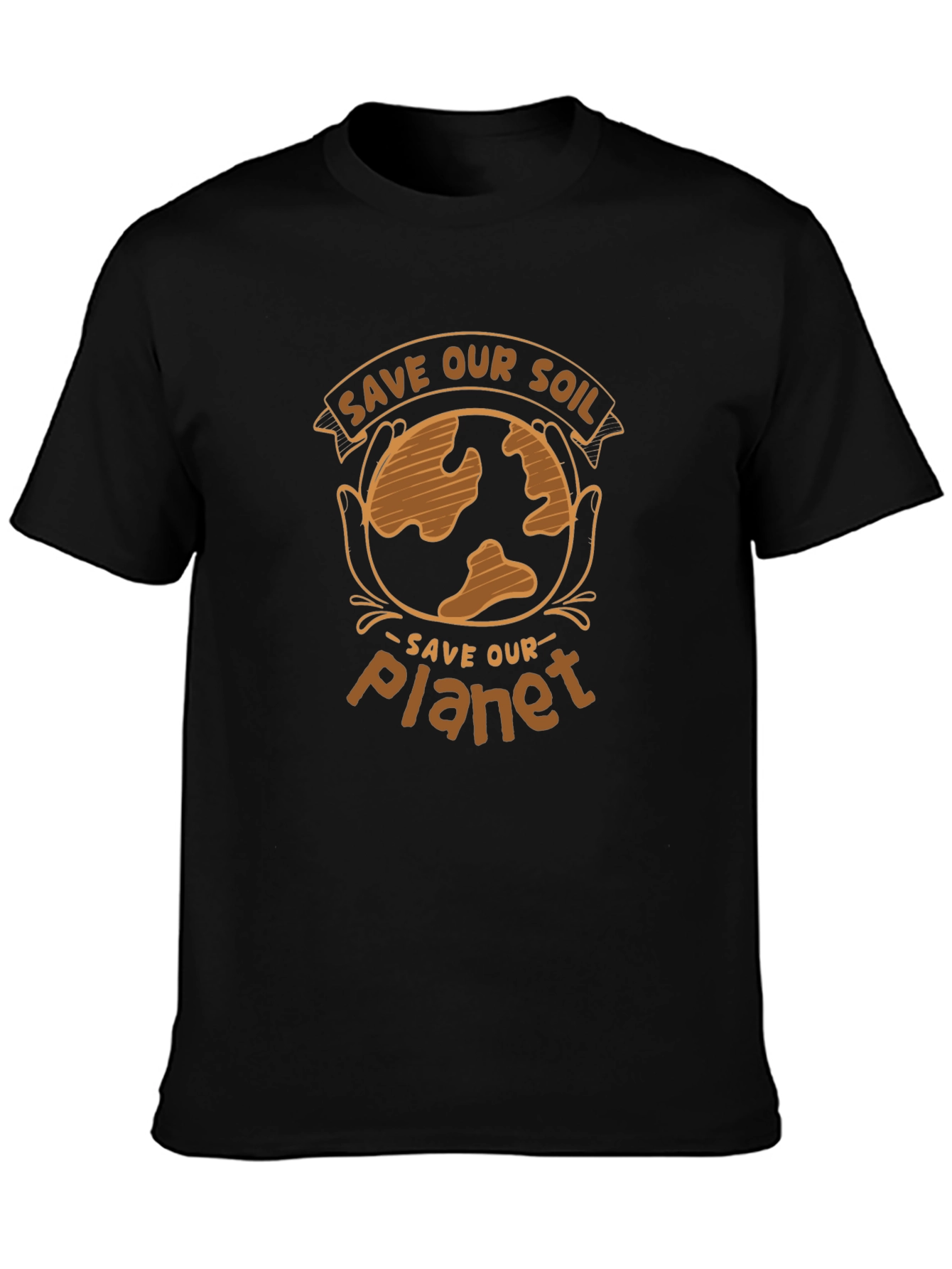 Save Our Soil Planet Graphic Tee - Black