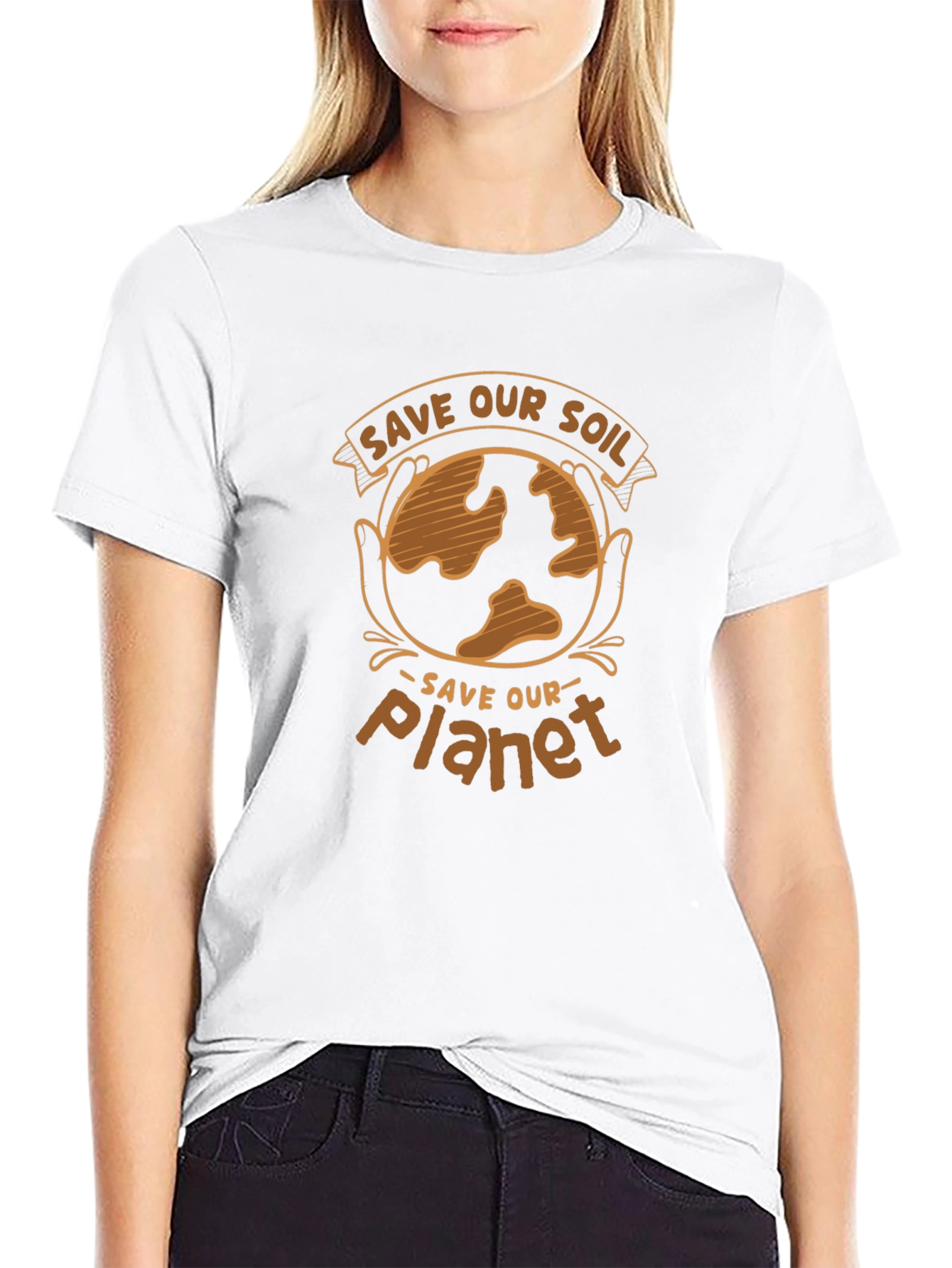 Save Our Soil Planet Graphic Tee - Black