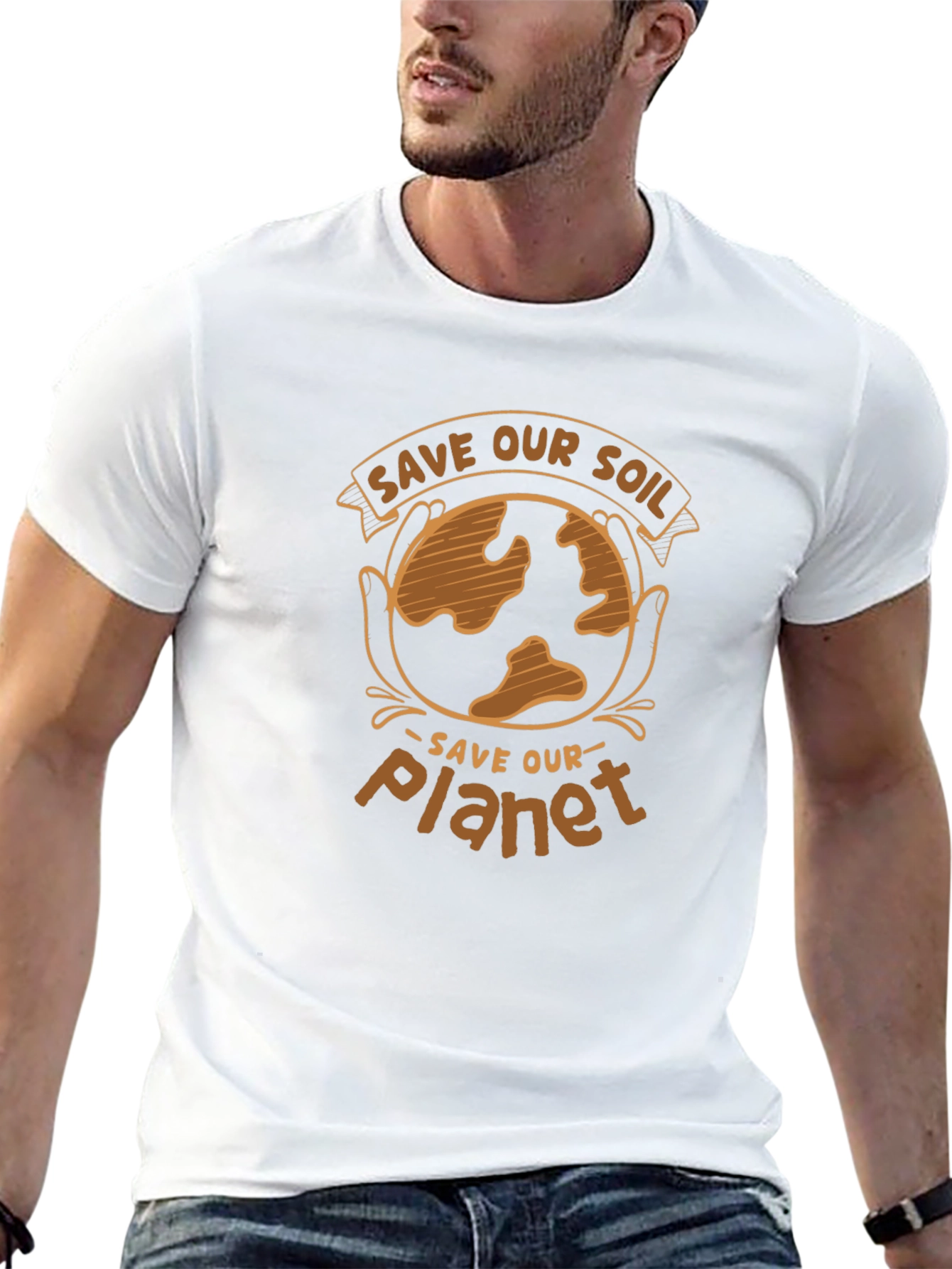Save Our Soil Planet Graphic Tee - Black