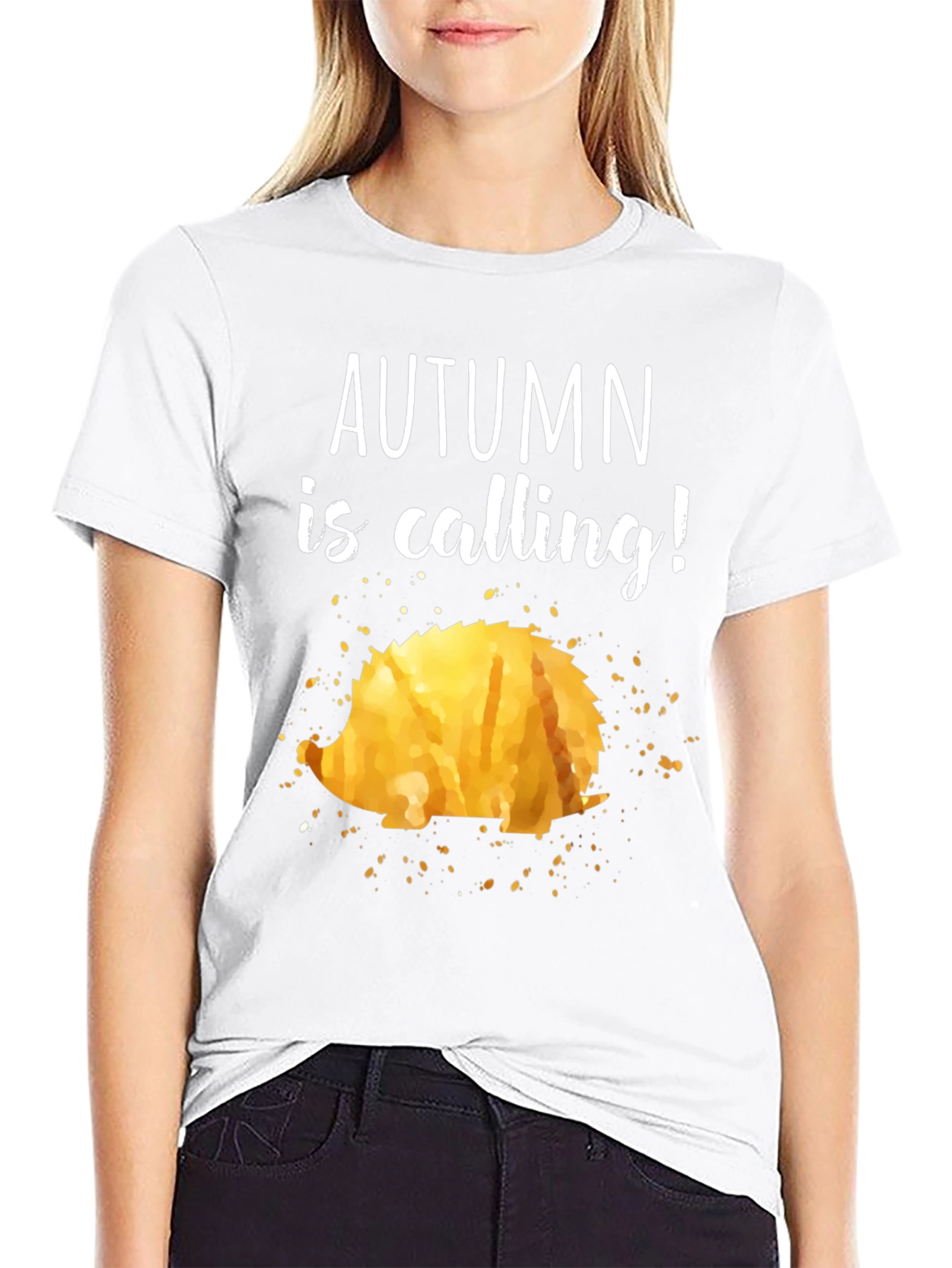 Autumn Calling Hedgehog T-Shirt