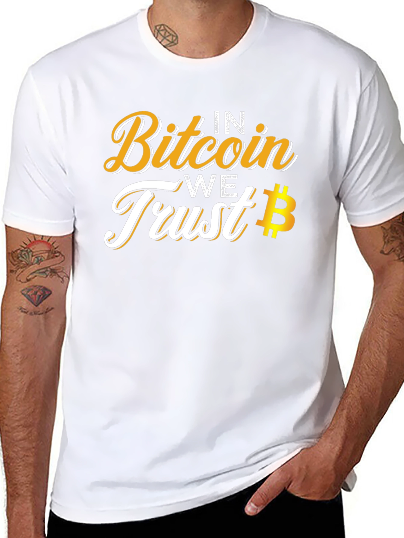 Bitcoin Trust Tee - Crypto Currency Black T-Shirt