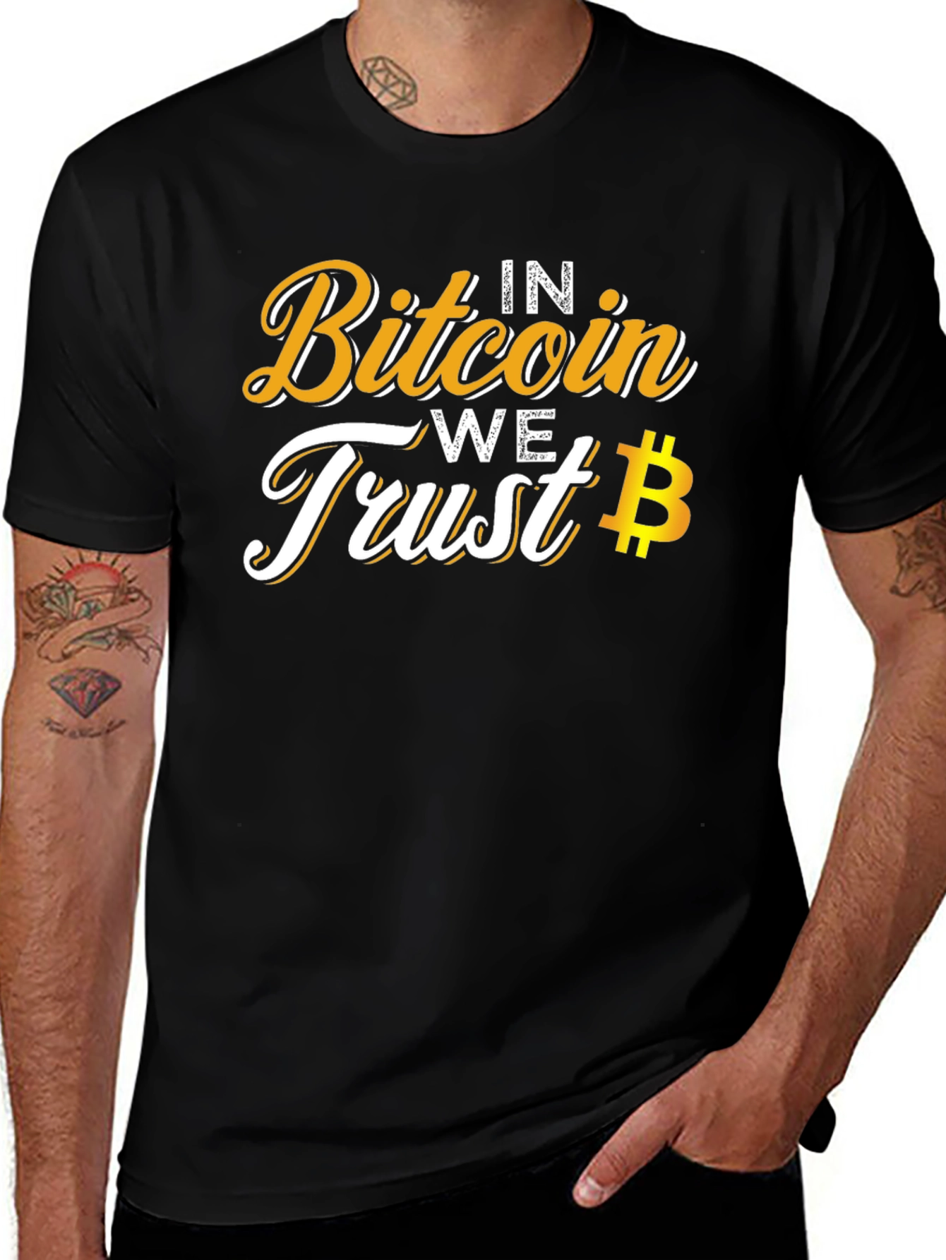 Bitcoin Trust Tee - Crypto Currency Black T-Shirt