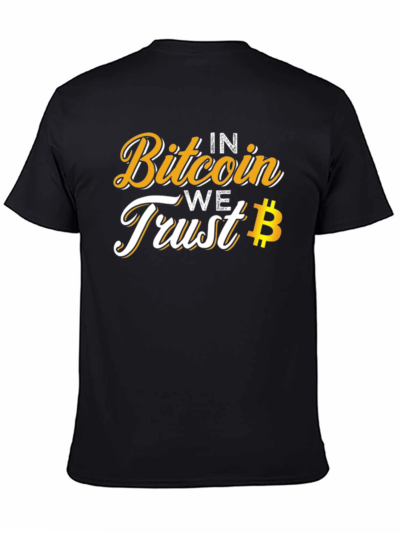 Bitcoin Trust Tee - Crypto Currency Black T-Shirt