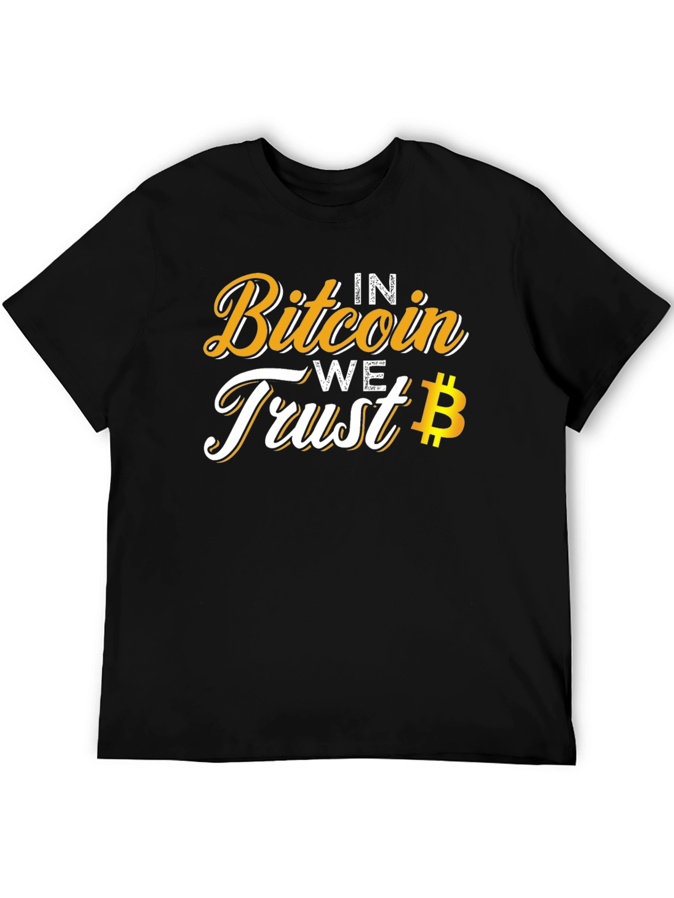 Bitcoin Trust Tee - Crypto Currency Black T-Shirt
