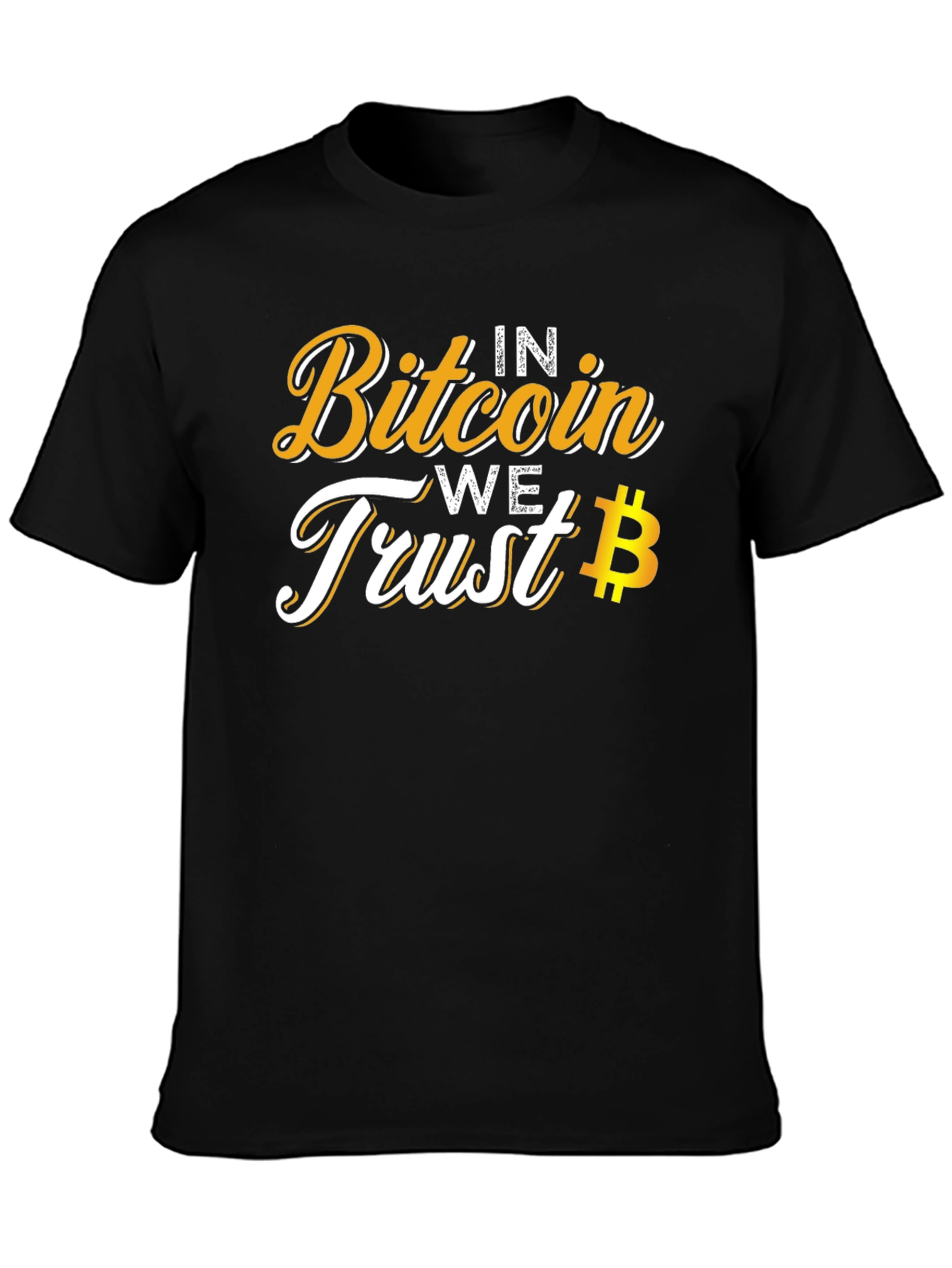 Bitcoin Trust Tee - Crypto Currency Black T-Shirt