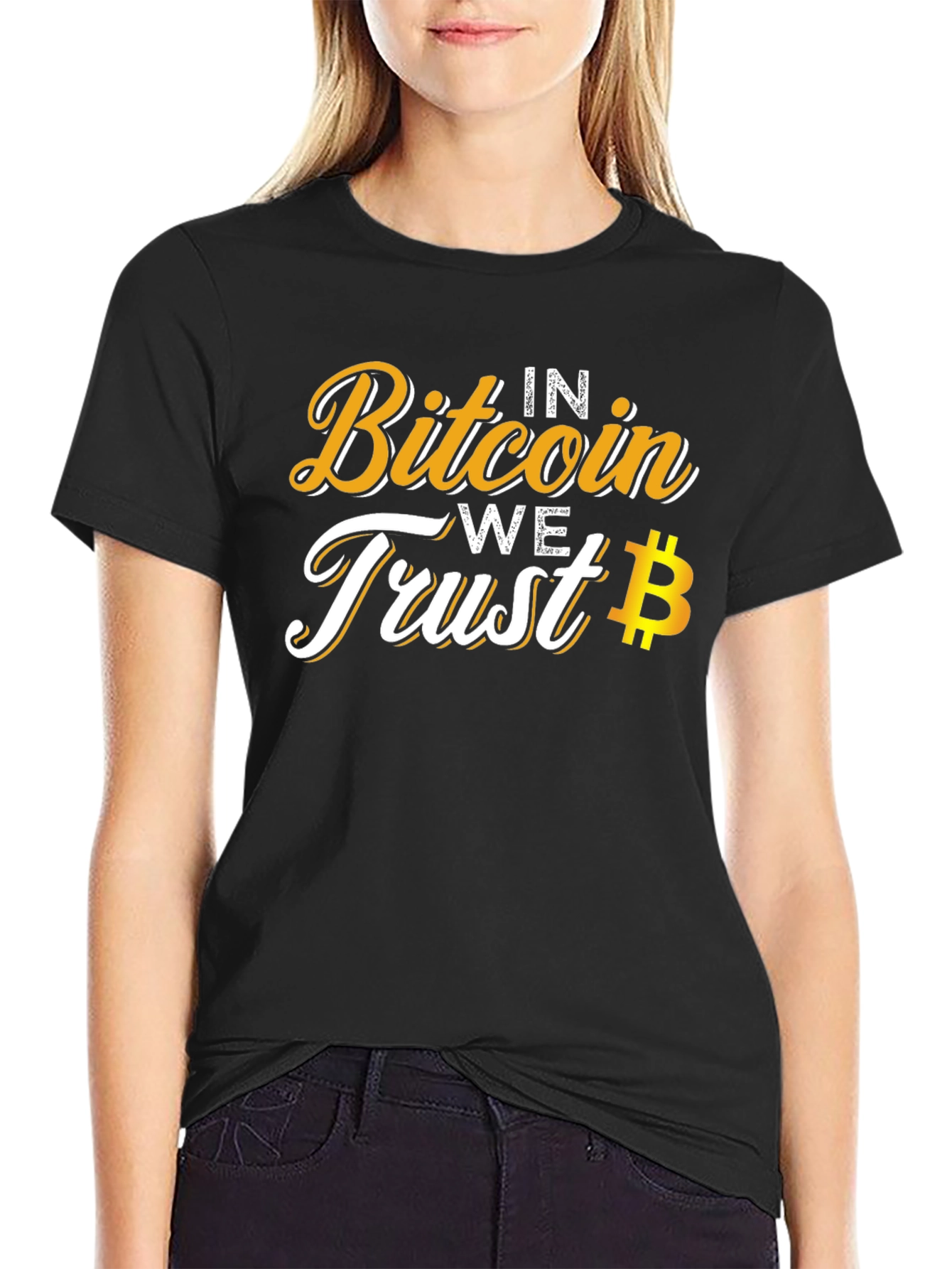 Bitcoin Trust Tee - Crypto Currency Black T-Shirt