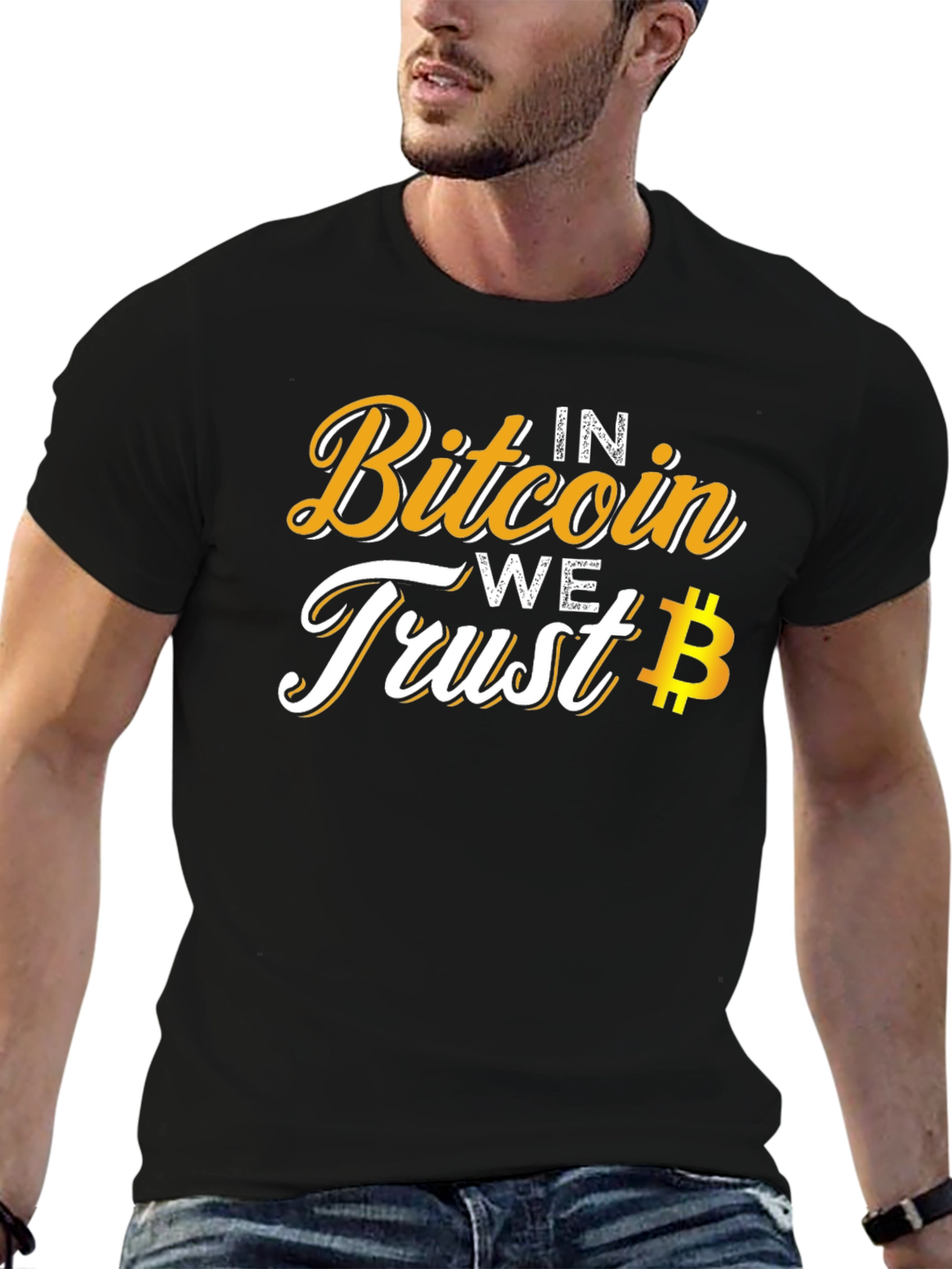 Bitcoin Trust Tee - Crypto Currency Black T-Shirt
