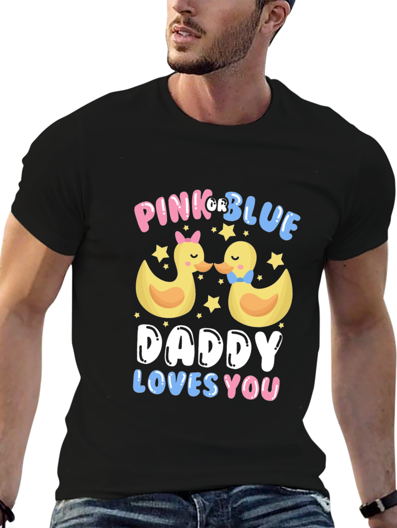 Pink or Blue Daddy Loves You T-Shirt