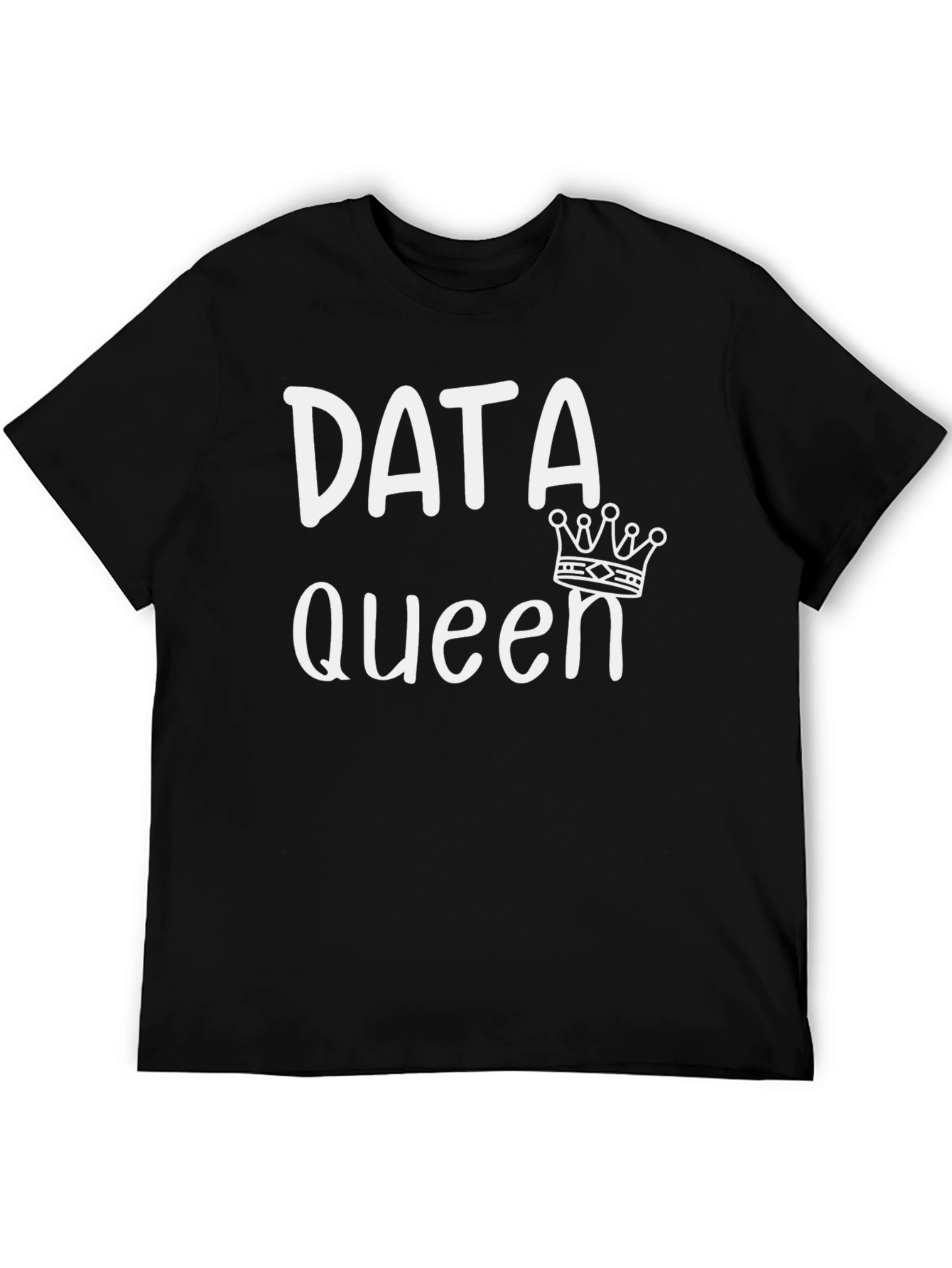 Data Queen Graphic T-Shirt - Black Cotton Tee