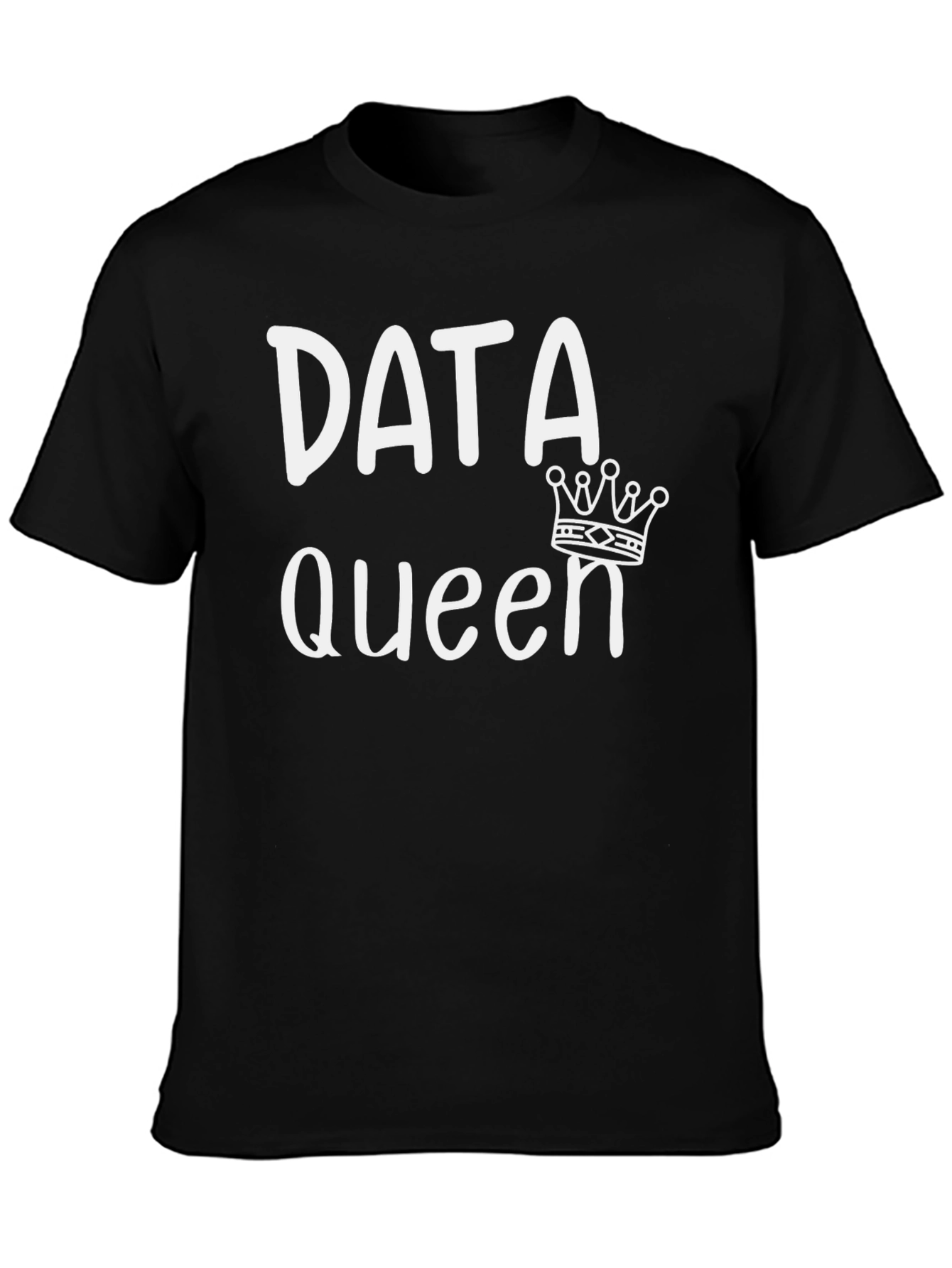 Data Queen Graphic T-Shirt - Black Cotton Tee